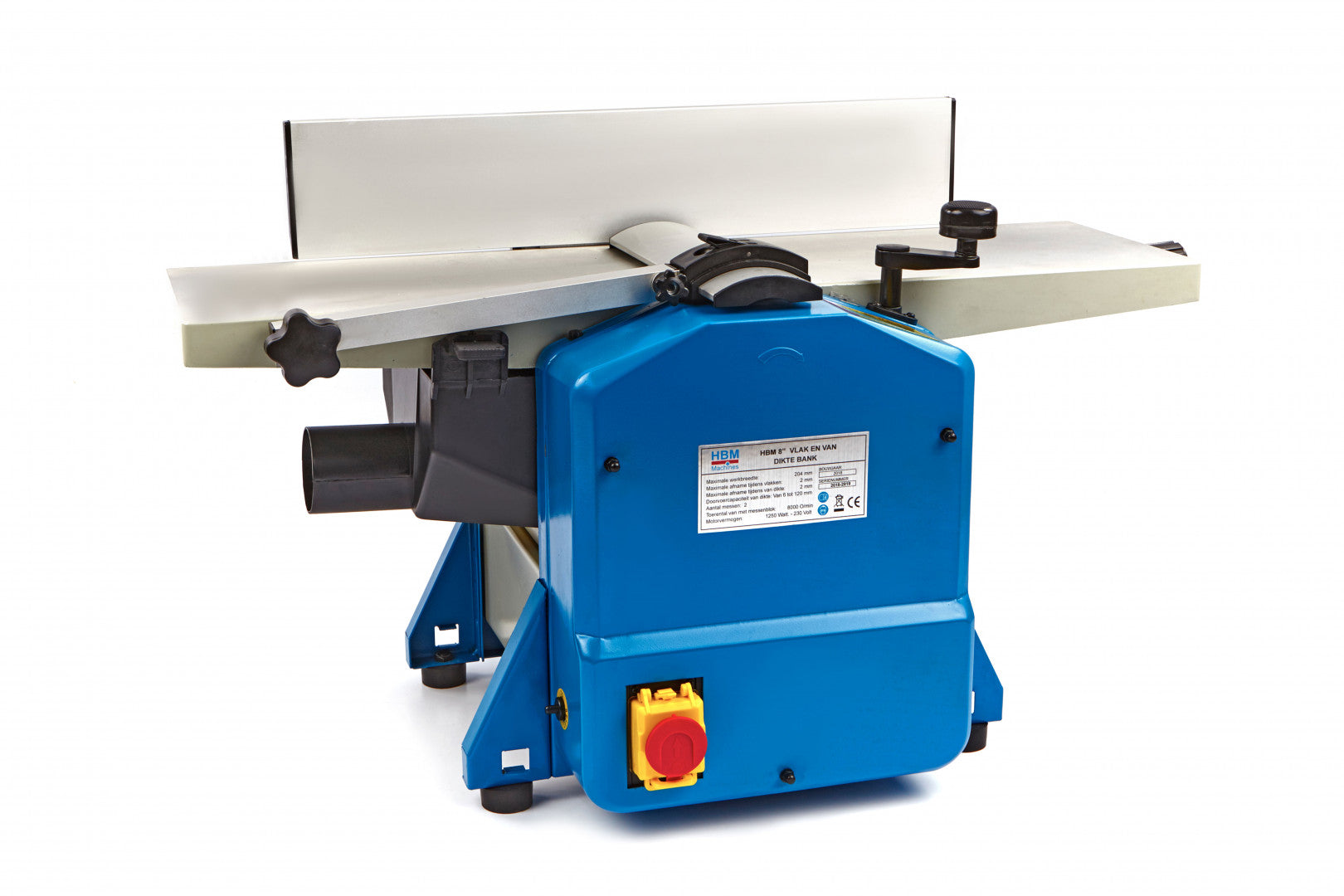 Macchina per piallatura e spessoratura,piallatrice 8" 1250w 1.5cp 8000rpm