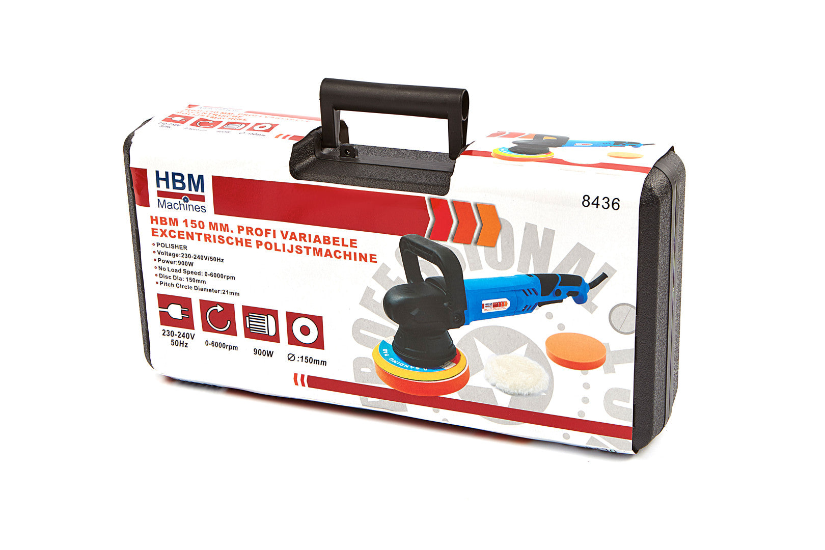 Lucidatrice e levigatrice elettrica per auto, 900 W, 6000 rpm, velocità regolabile, macchina per lucidatura e ceratura auto e mobili, 150 mm