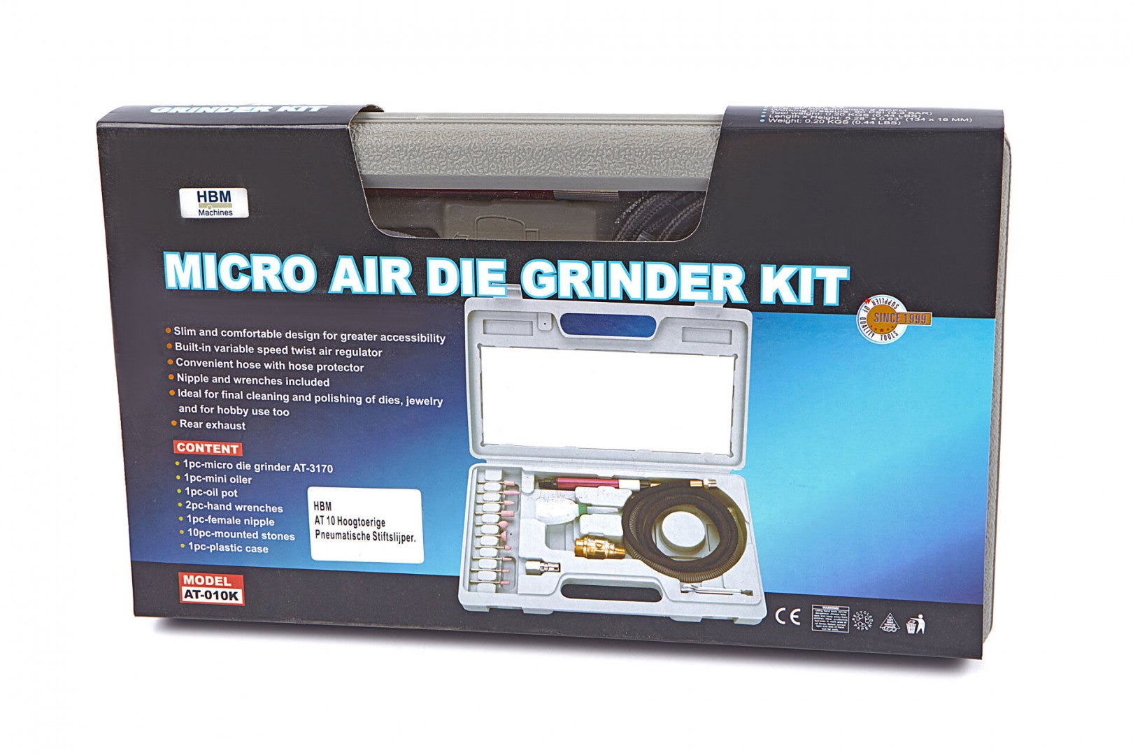 Micro smerigliatrice pneumatica, smerigliatrice a matita ad aria, 58.000rpm mini smerigliatrice a penna dritta ad alta velocità con chiave per lucidatura, incisione e taglio vari metalli, 6 bar