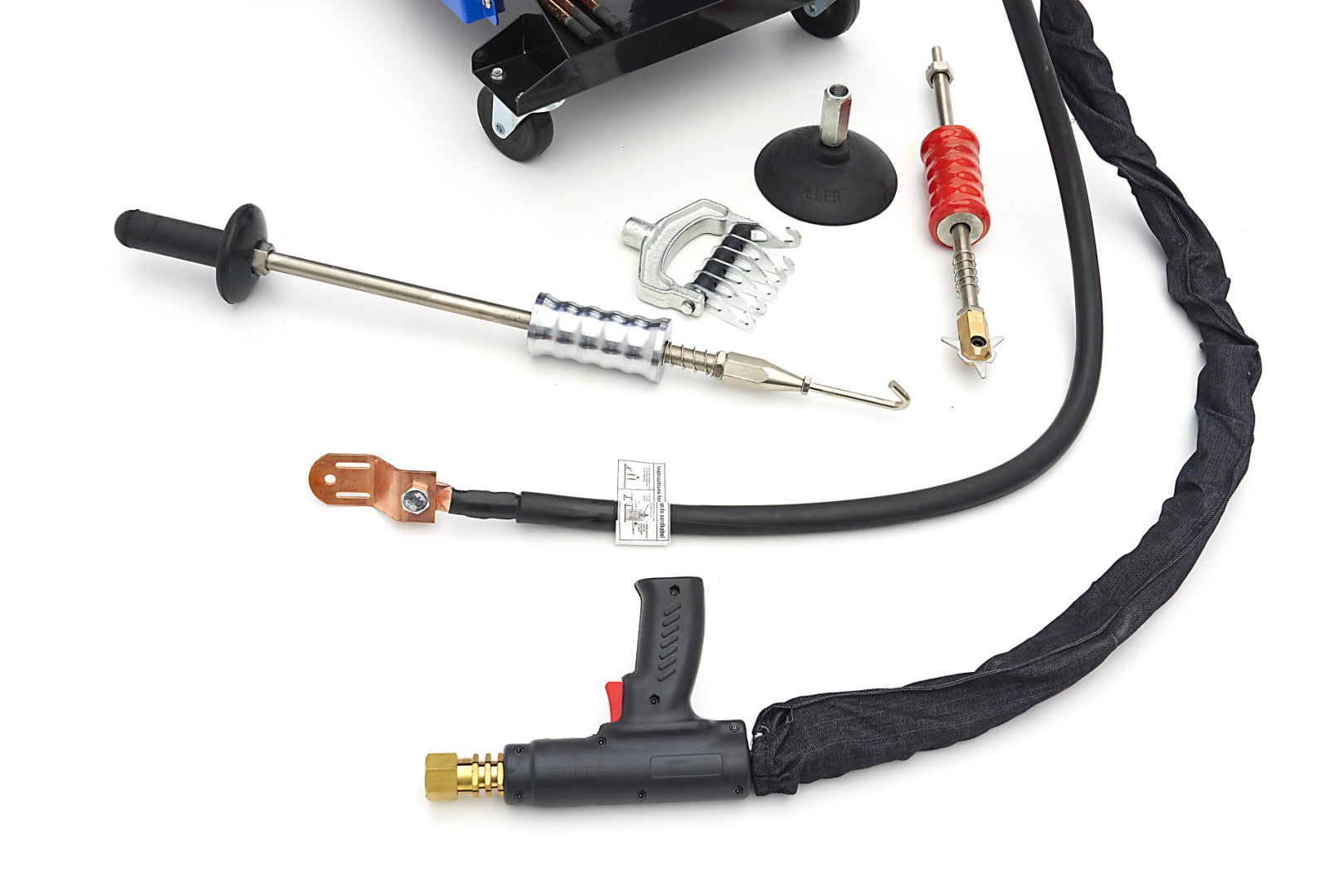 Kit estrattore per carrozzeria 230 V, stazione saldatrice per rimozione ammaccature a punti 5 modalità di saldatura, kit di strumento per riparazione ammaccature carrozzeria per auto camion moto, digitale 3850 A HBM