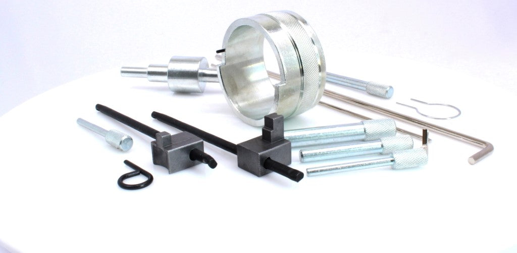 Kit messa in fase motori, attrezzi per il bloccaggio della cinghia di distribuzione dell'albero a camme del motore, compatibile con Citroën Peugeot 1.8 / 2.0