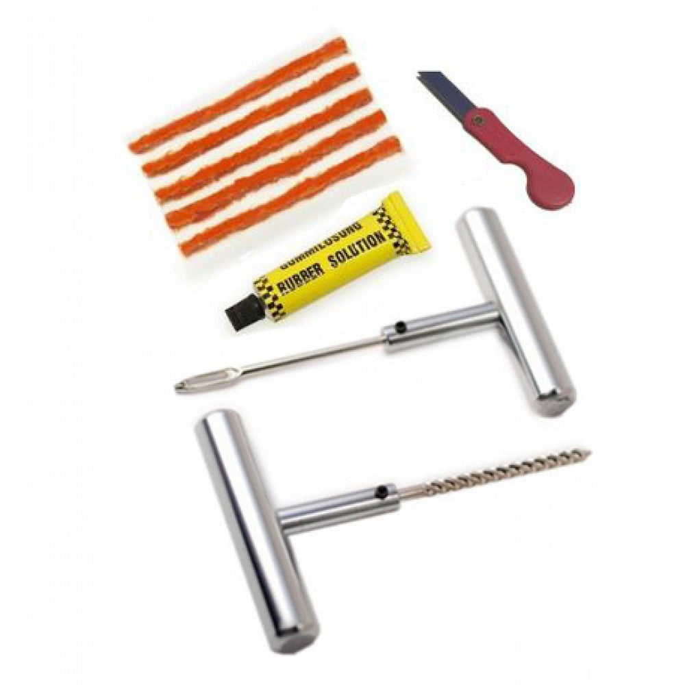 Kit riparazione pneumatici auto - kit foratura moto tubeless - emergenza per ripara gomme auto - kit riparazione gomme