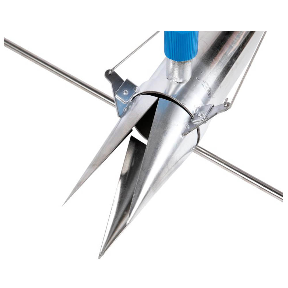 Piantatore piantine da orto a rilascio automatico con doppio manico in acciaio inox, piantatore semi automatico per orto in inox con doppia impugnatura ,attrezzo agricolo professionale