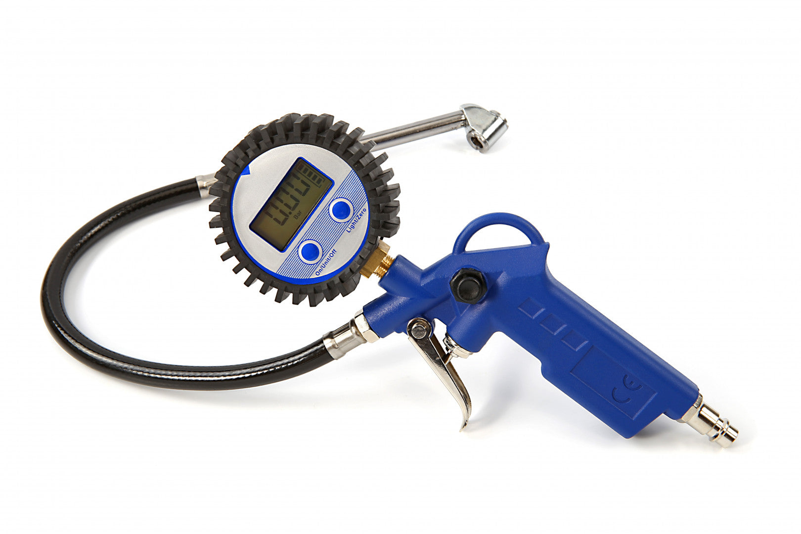 Pistola con manometro digitale per gonfiaggio pneumatici Hbm