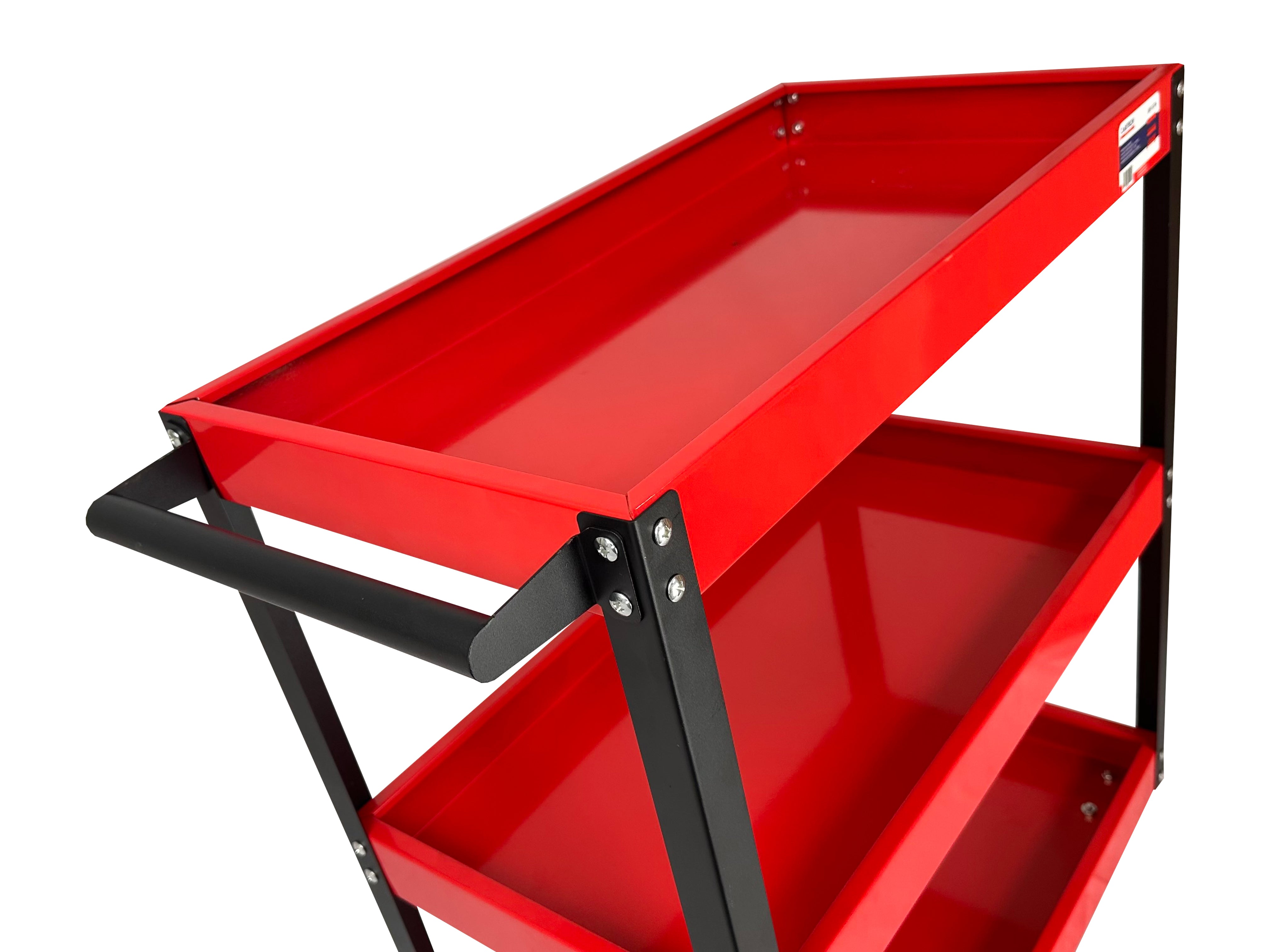 Carrello da officina con 3 ripiani, portautensili in acciaio inox, carrello mobile con ruote girevoli per officina, garage e fai da te Gebo Tools
