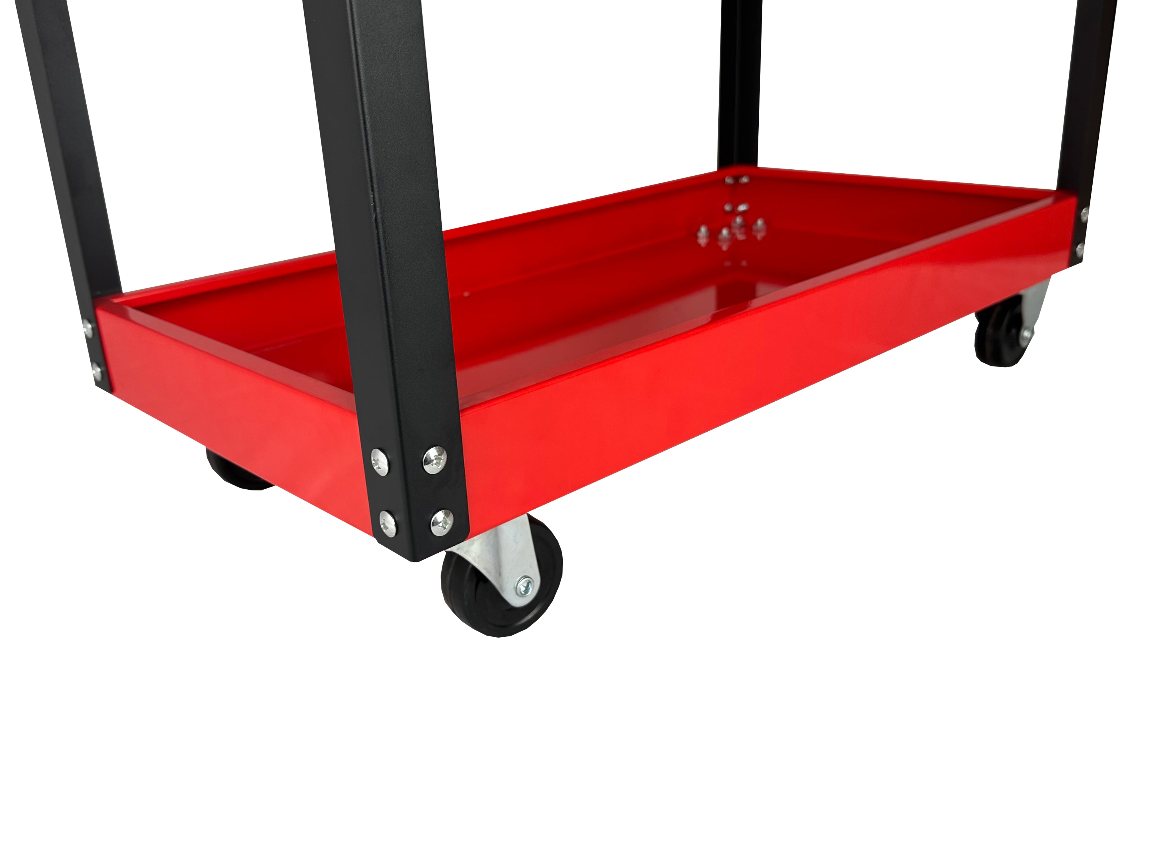 Carrello da officina con 3 ripiani, portautensili in acciaio inox, carrello mobile con ruote girevoli per officina, garage e fai da te Gebo Tools