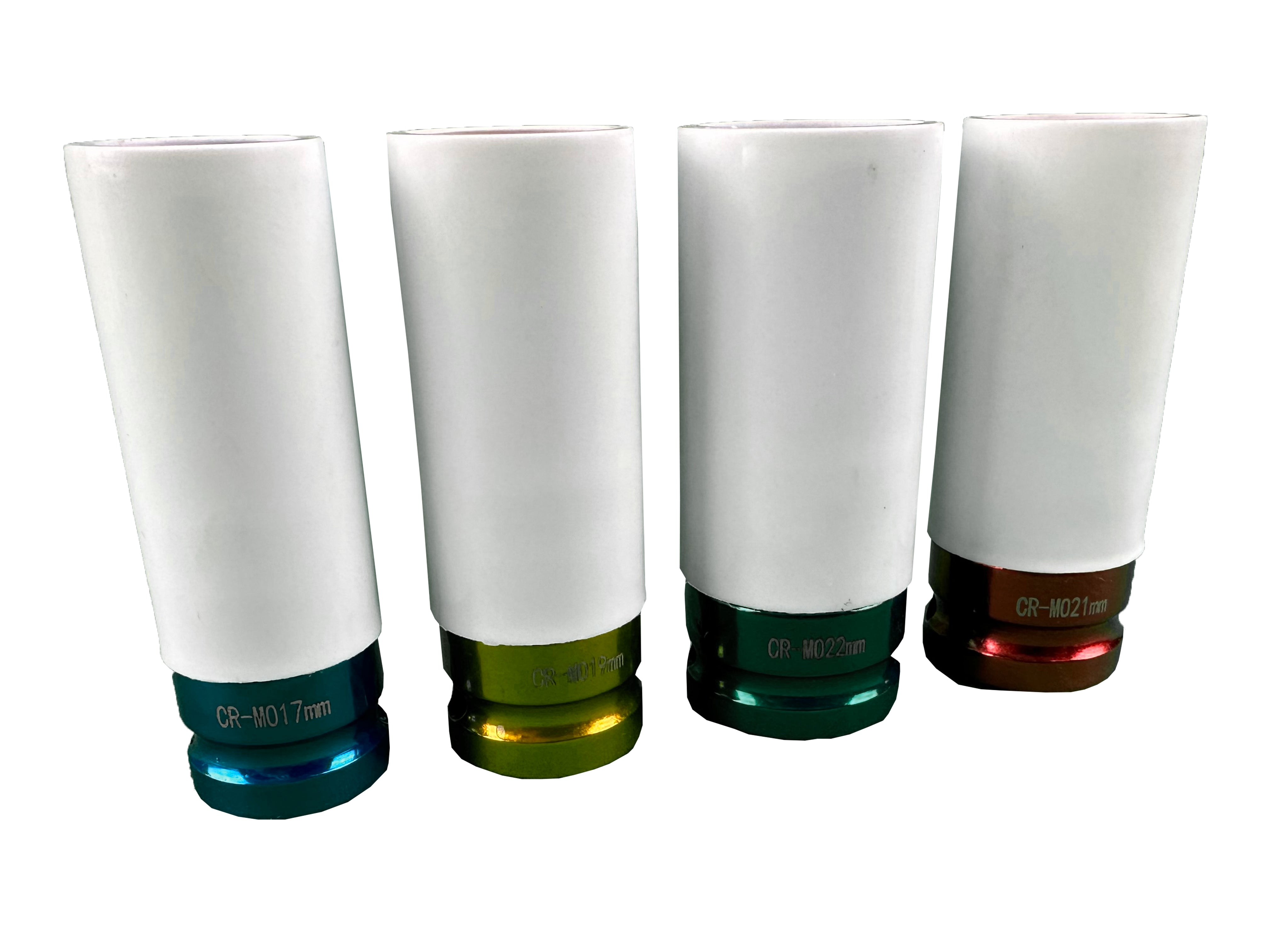 Set di 4 chiavi a bussola per cerchi in lega, 1/2" per avvitatore a impulsi, da 17 - 22 mm Gebo Tools
