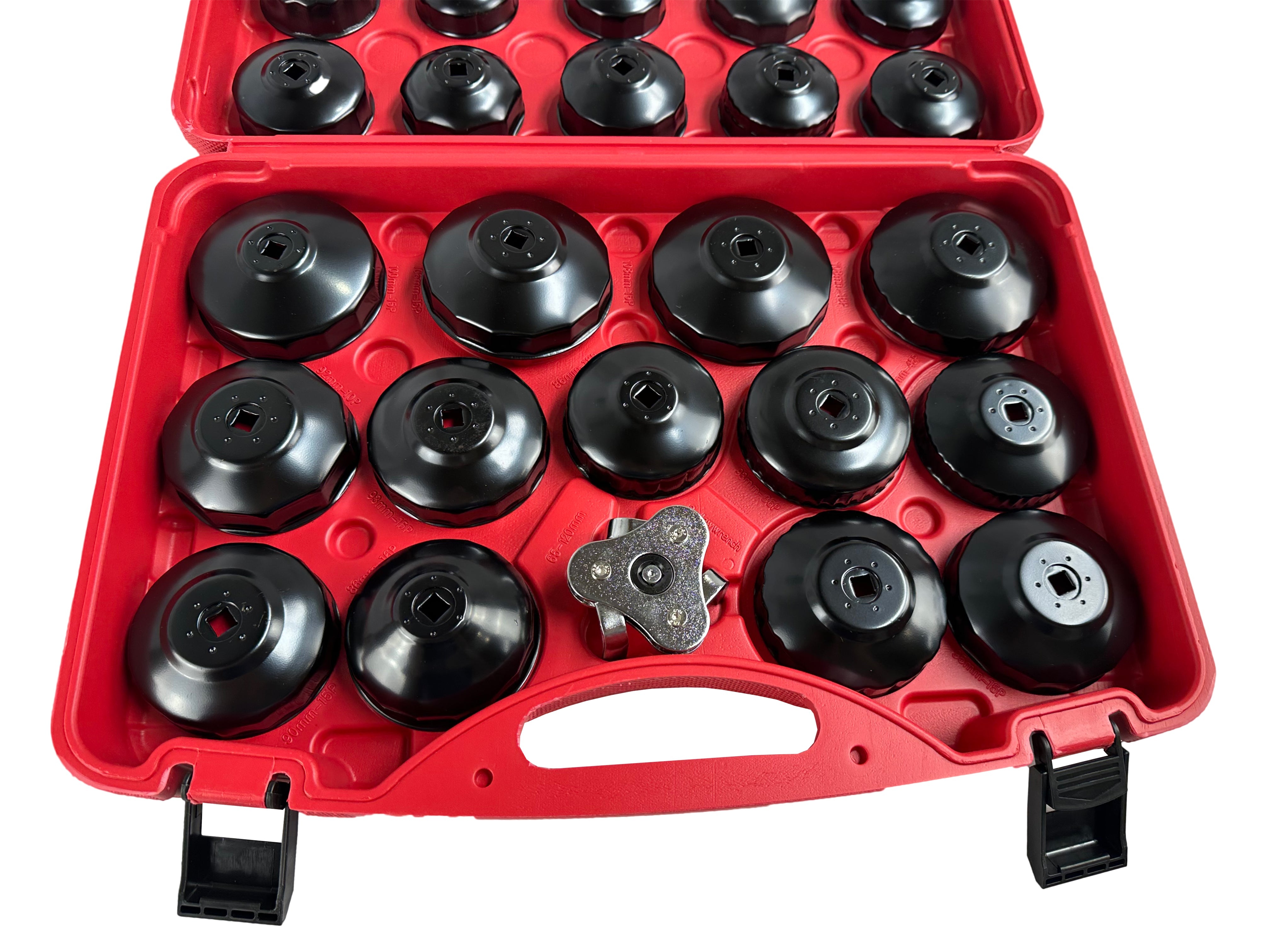 Set chiavi a tazza per filtro olio, chiave a ragno 30 pezzi, chiavi coppe smontare filtri auto, Gebo Tools