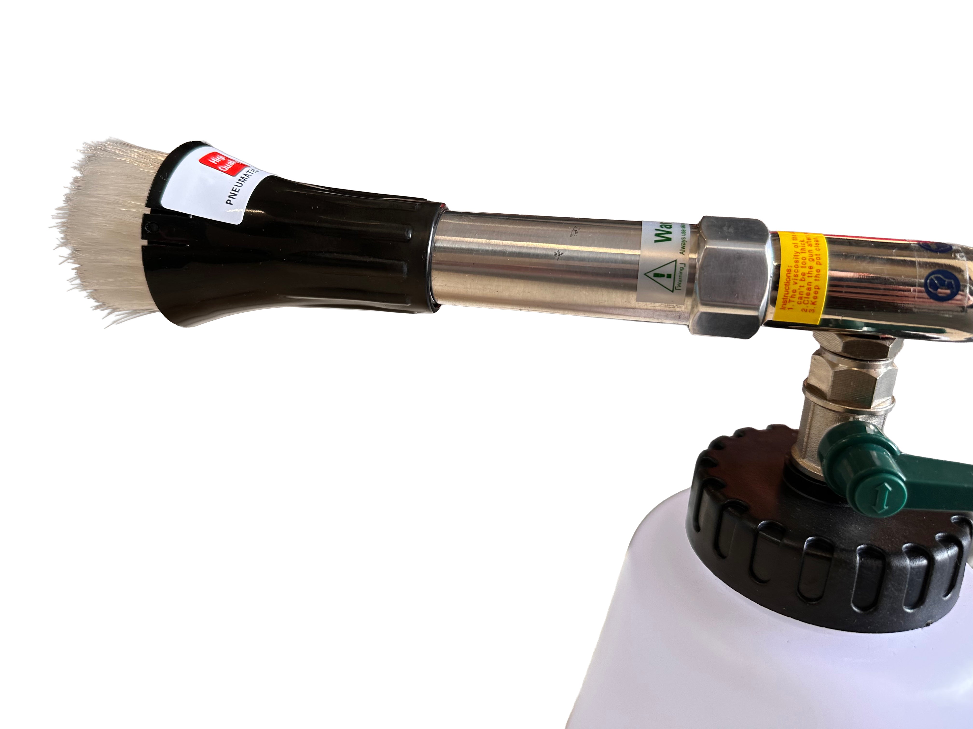 Pistola per lavaggio a secco con pistola ad aria compressa Tornador, pistola a soffiaggio a secco - pistola ad aria compressa - pistola per pulizia, con con adattatore vacuum, Gebo Tools