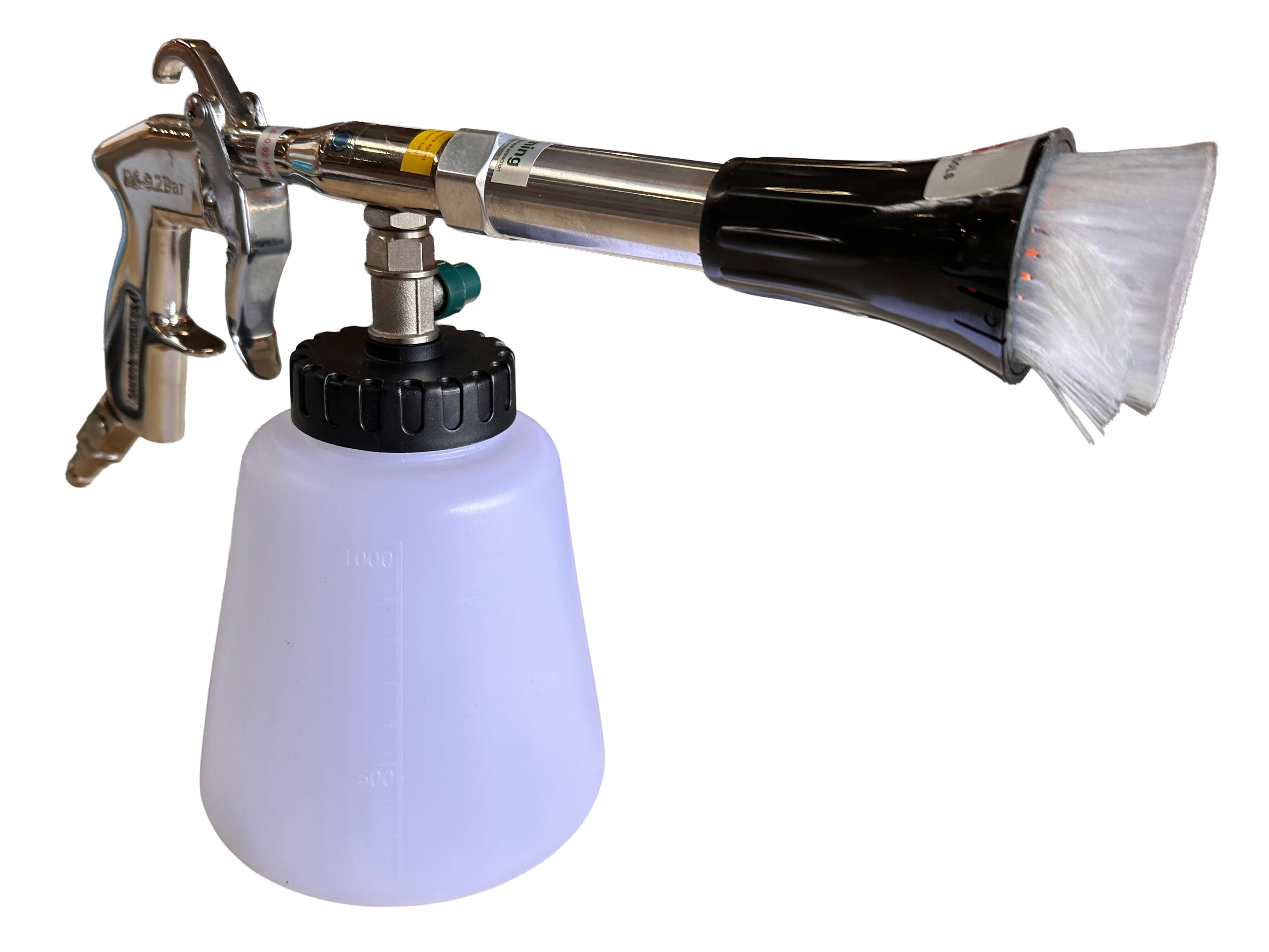 Pistola per lavaggio a secco con pistola ad aria compressa Tornador, pistola a soffiaggio a secco - pistola ad aria compressa - pistola per pulizia, con con adattatore vacuum, Gebo Tools