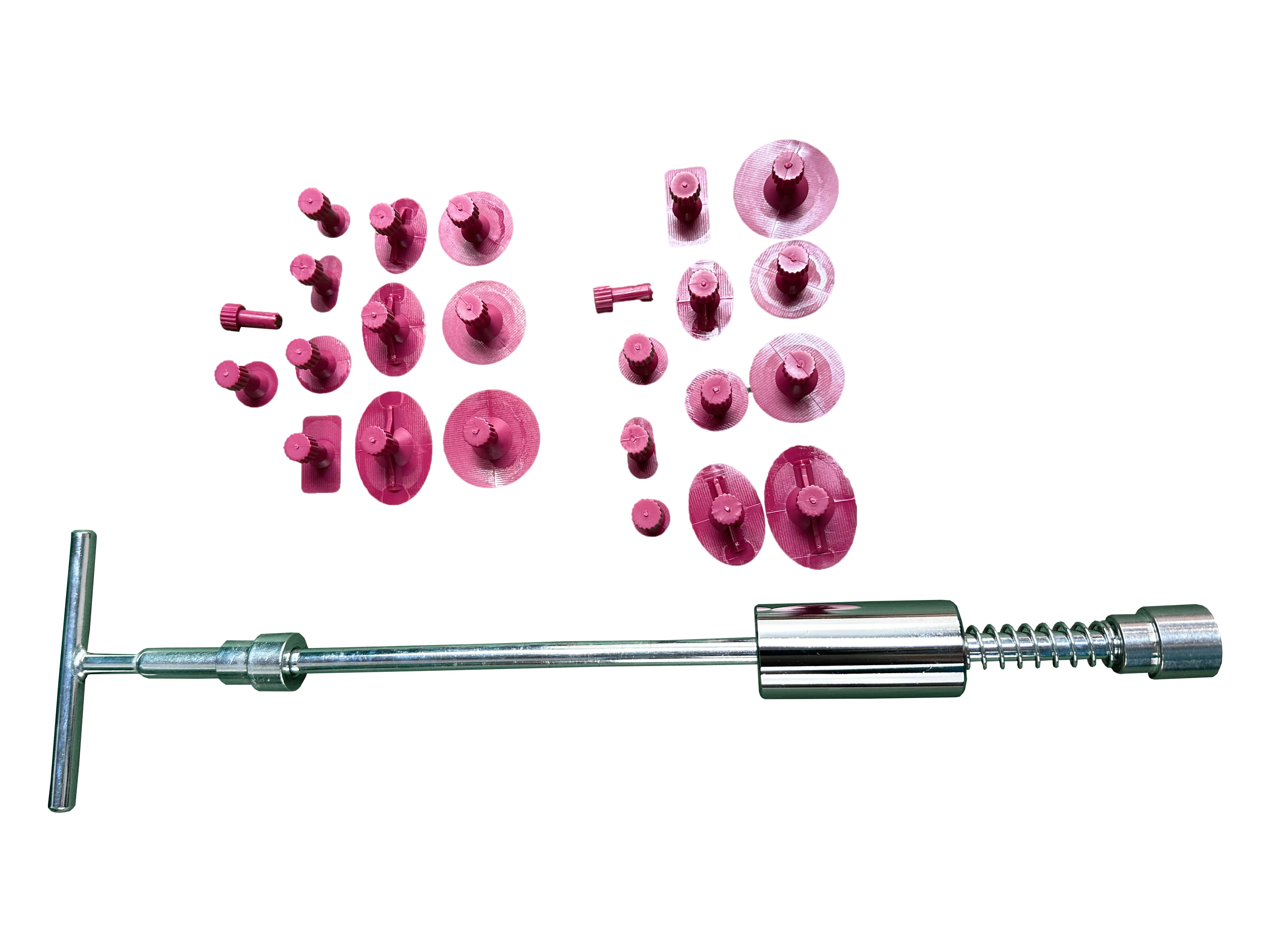 Kit tira bolle tirabolli auto per riparazione ammaccature grandine carrozzeria, tirabolli per carrozzeria, kit levabolle per auto e moto, tirabolle carrozzeria, estrattore per ammaccature ventosa carrozzeria per rimozione grandine, Gebo Tools