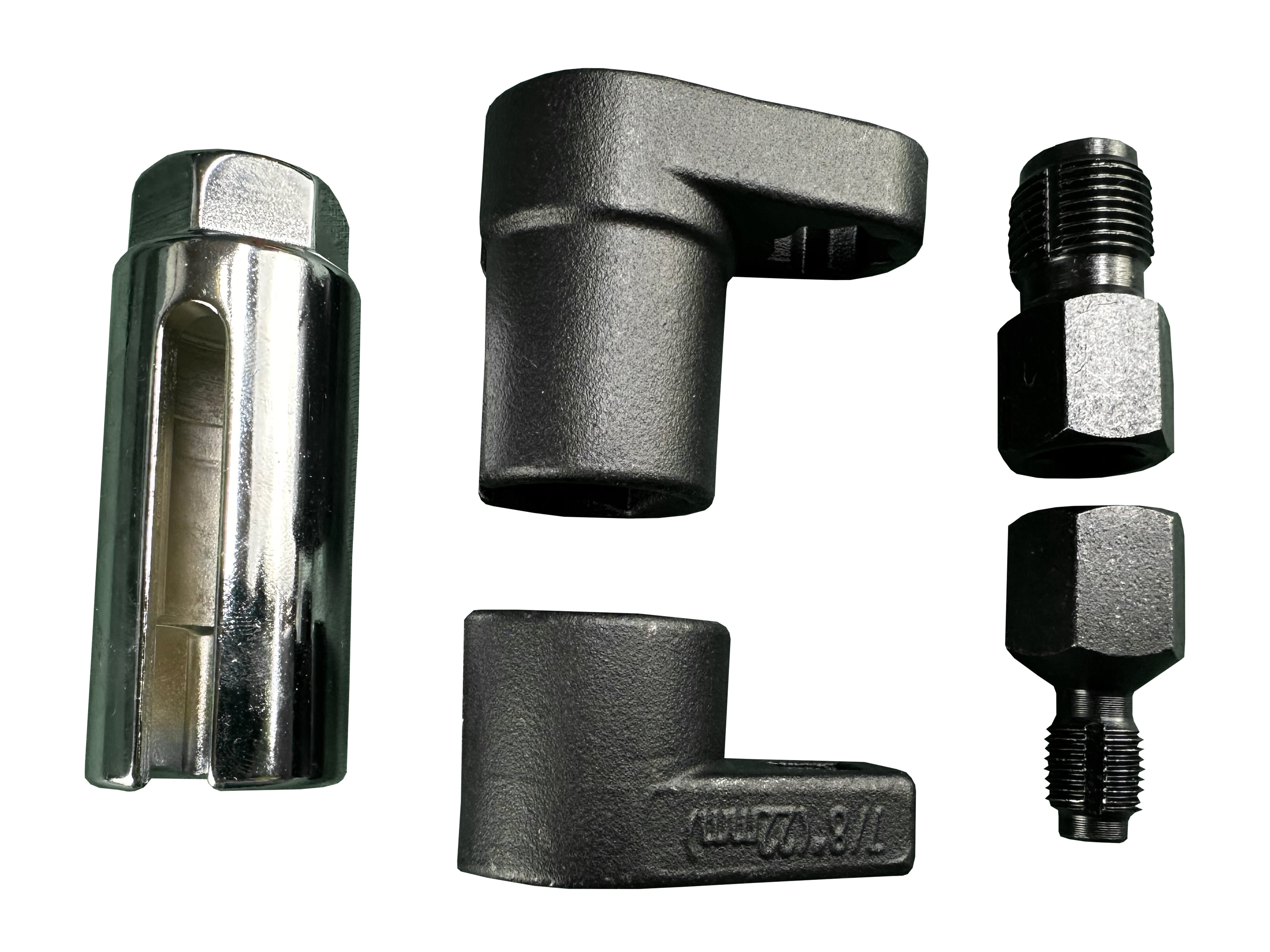 Set di 5 chiavi per sonde lambda 22mm, emulatore sonda lambda, riparazione filettatura, con attacco da 3/8 1/2 7/8" pollici, auto sonda lambda, Gebo Tools
