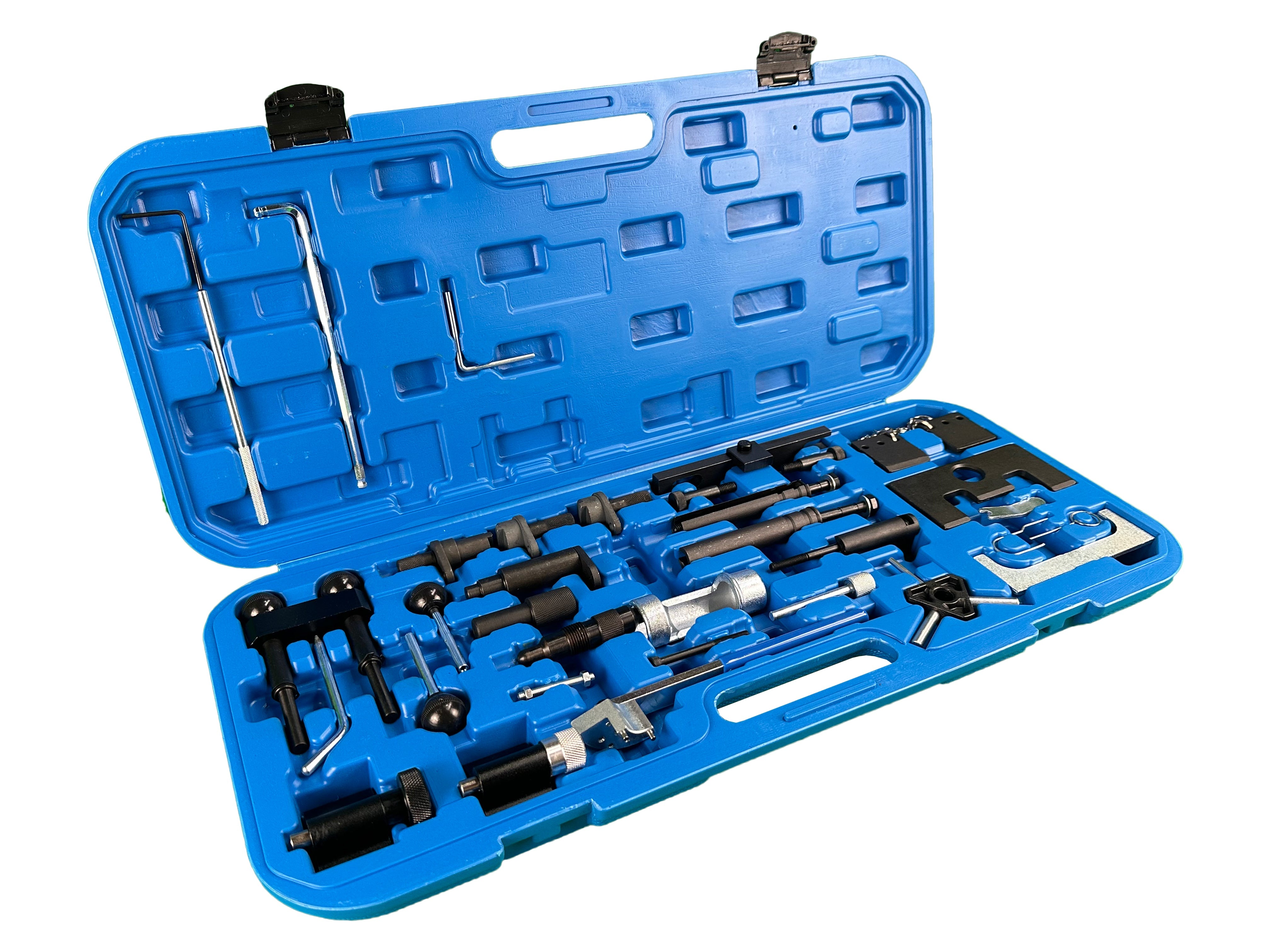 Kit di strumenti di bloccaggio di allineamento dell'albero a camme del motore, kit messa in fase motore, kit fasatura motori VW Audi Seat Skoda 1.2 1.4 1.6 1.9 2.0 2.5 3.3 Gebo Tools