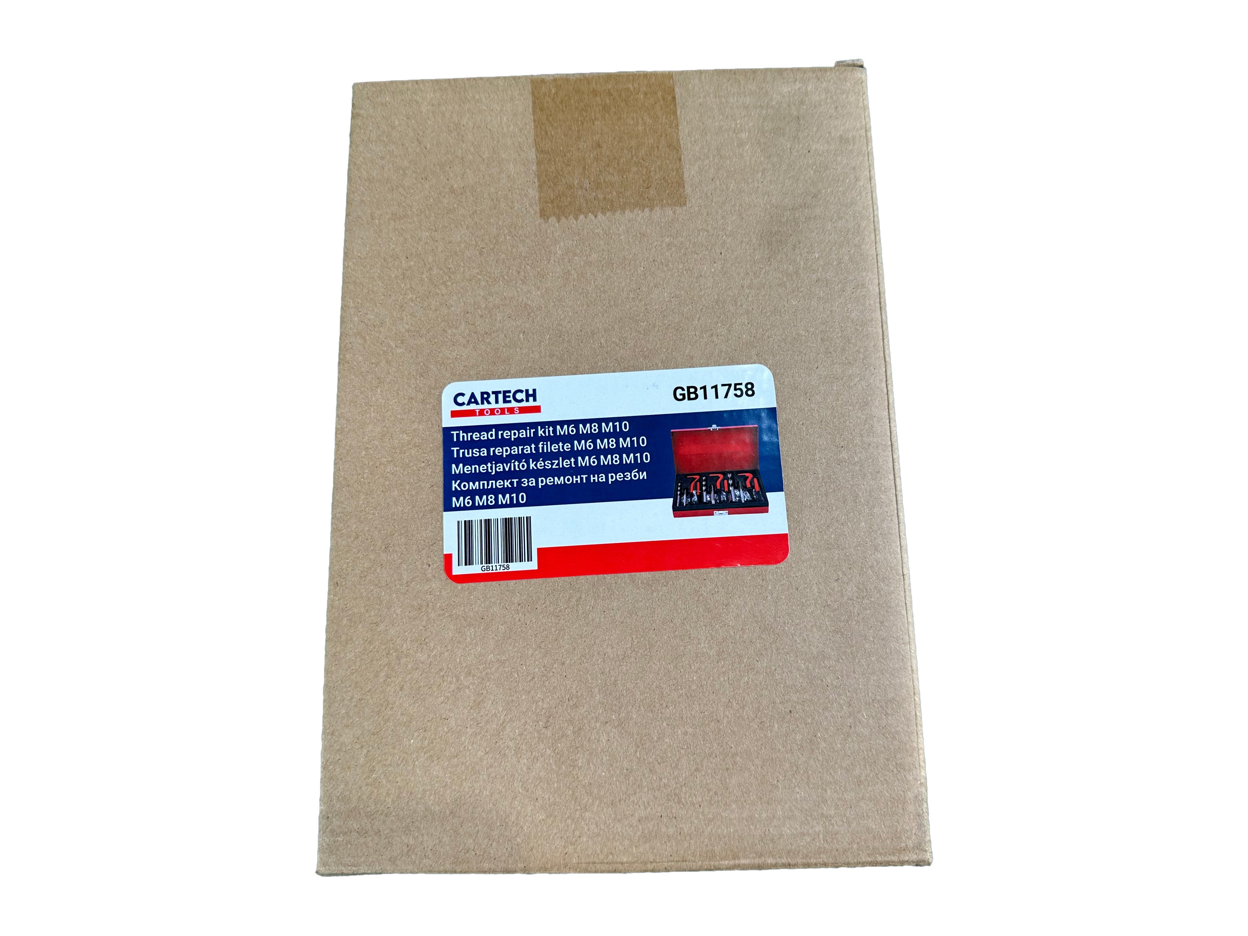 Kit riparazione di filetti, kit riparazione filettatura, utensili per filetti metrici interni M6 M8 M10, riparazione elicoidi kit per viti e filettatura interna, Gebo Tools
