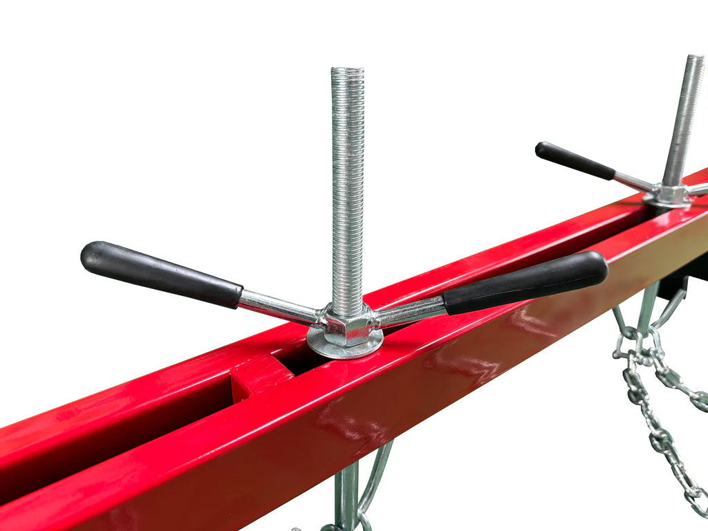 Ponte motore con portata max di 500 kg, traversa per sollevamento per riparazioni di motori, barra traversa supporto manuale motore ponte motore, Gebo Tools
