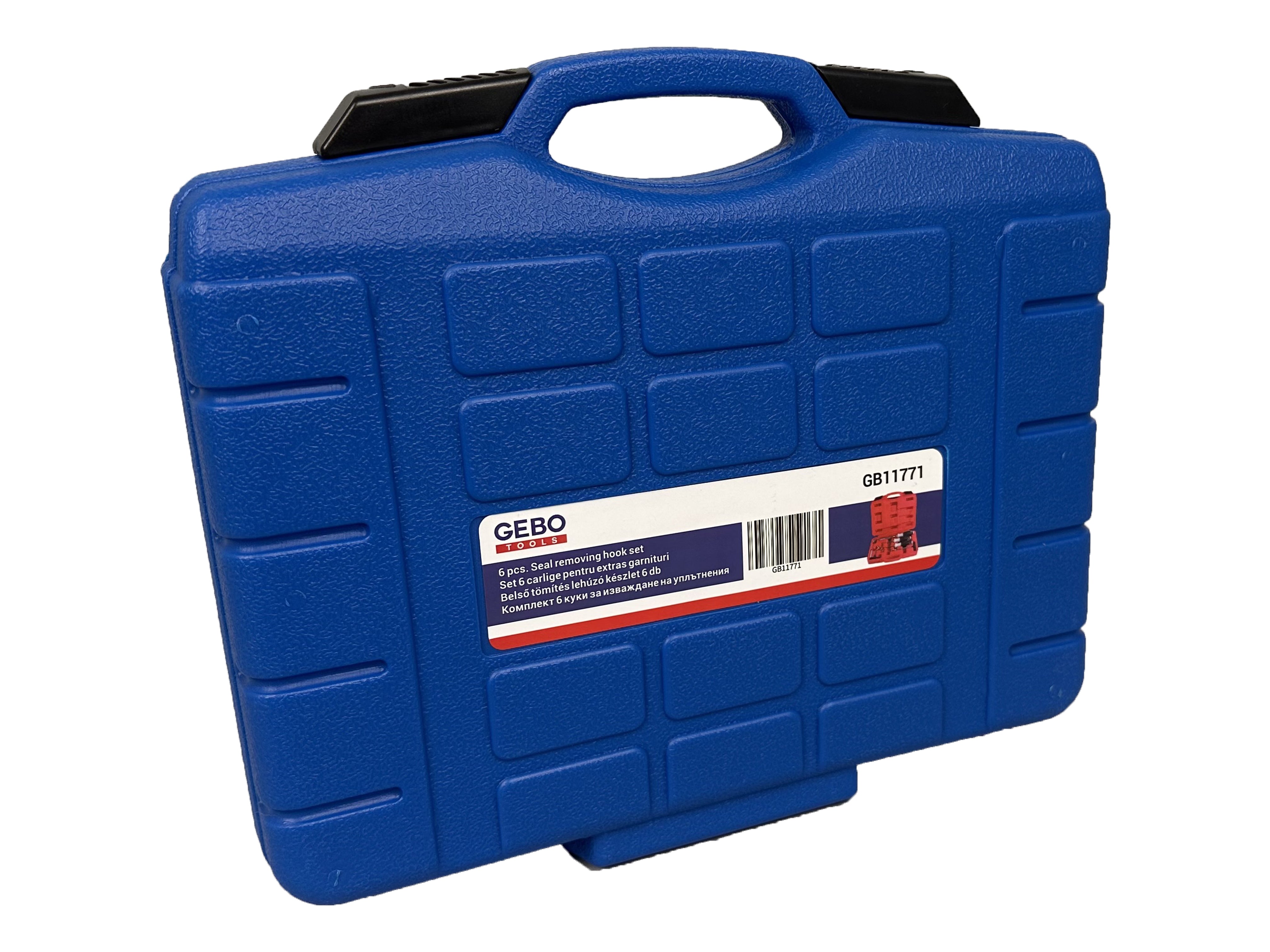 Set 6pz attrezzi ganci per rimozione guarnizioni anelli O-ring paraolio kit, set di ganci per guarnizioni O-ring, Gebo Tools