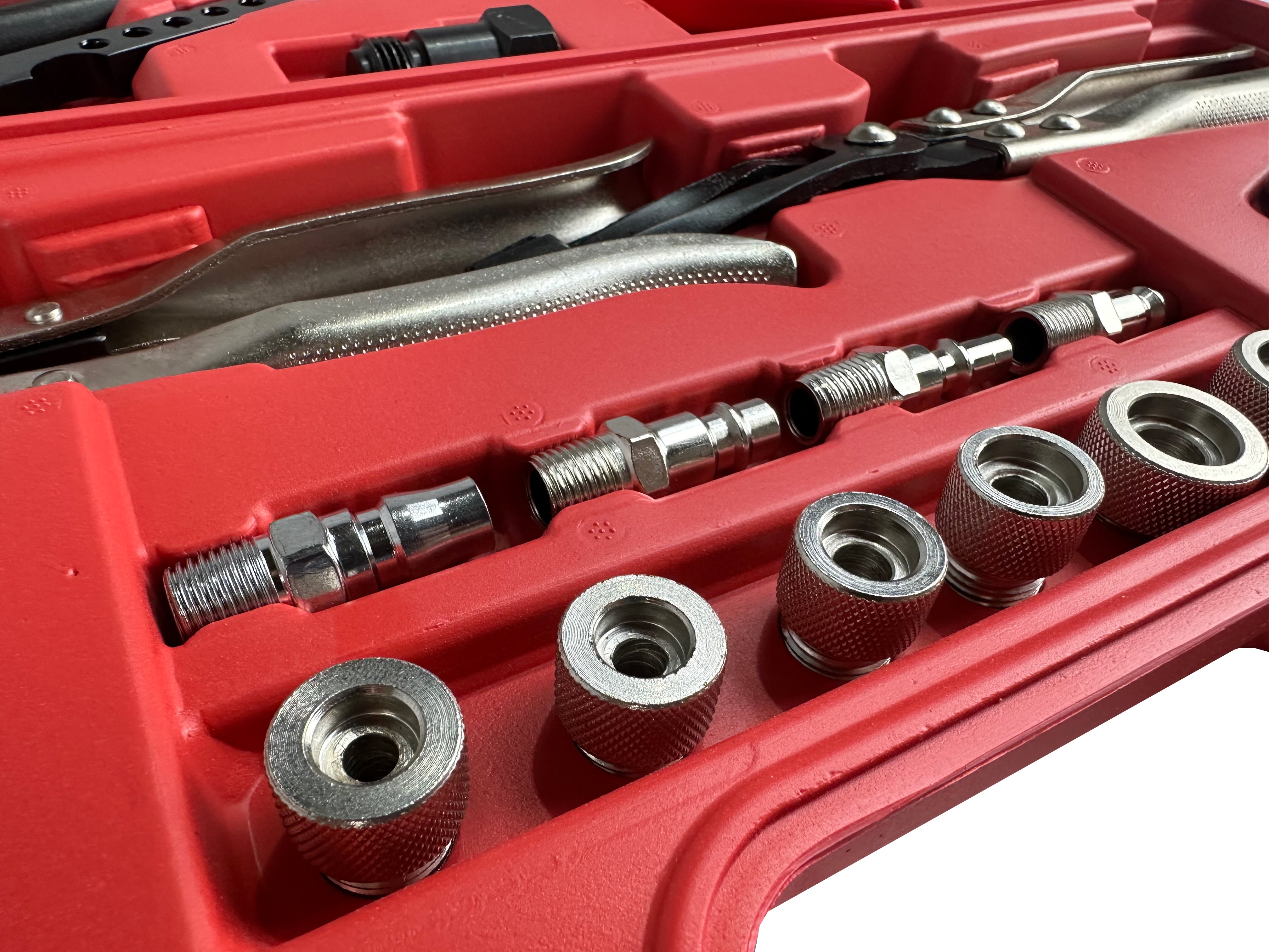 Set di montaggio e smontaggio valvole, universale, set di compressore per molle delle valvole rimozione OHV OHC, Gebo Tools