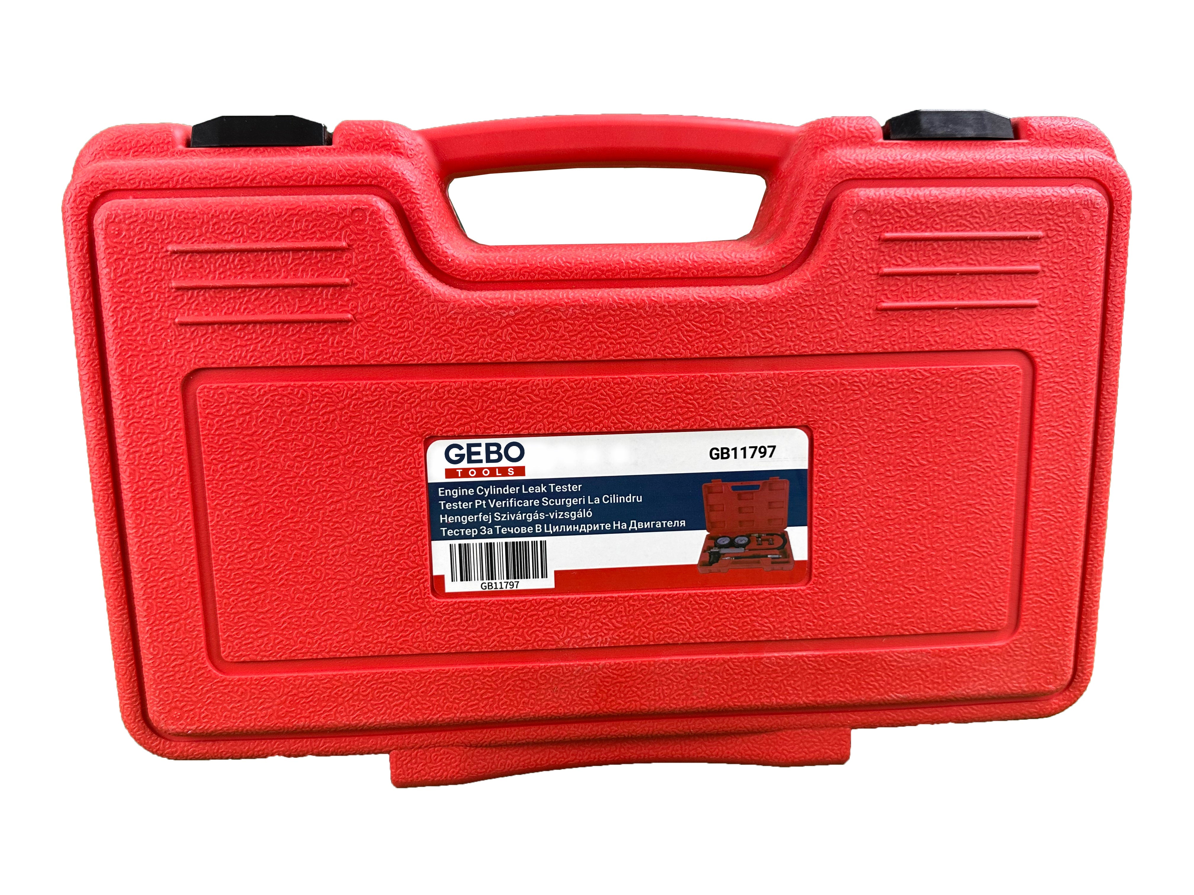 Kit test di perdite nei cilindri, include tester di compressione del motore con doppio manometro per controllo pressione e tasso di perdita,Gebo Tools