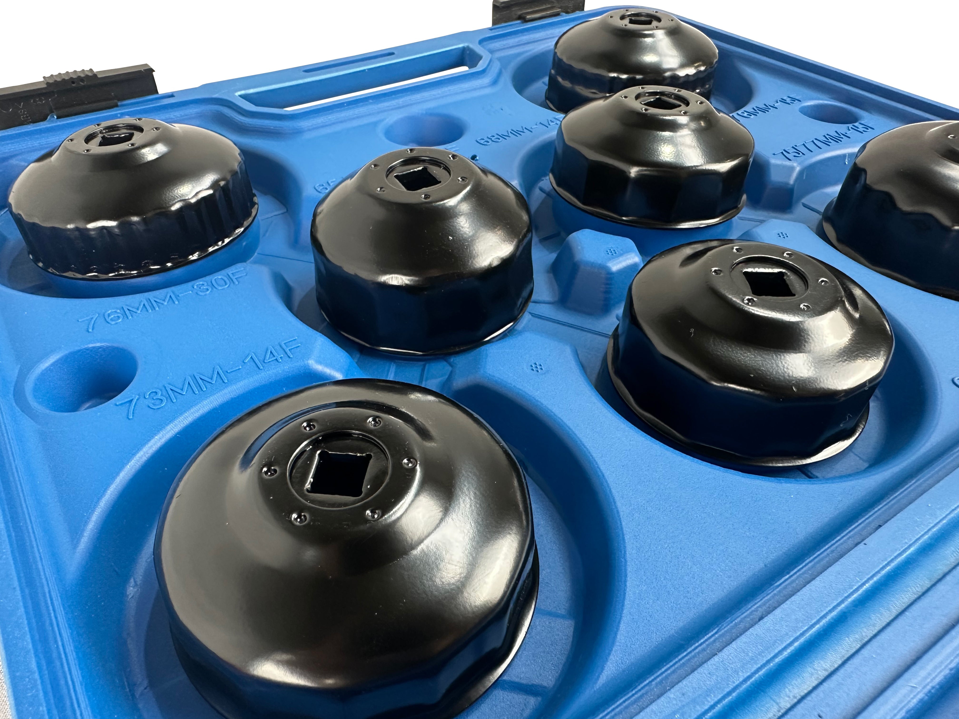 Set da 14 pezzi chiave a tazza filtro olio motore, auto smontaggio rimozione, chiavi coppe smontare filtri auto, Gebo Tools