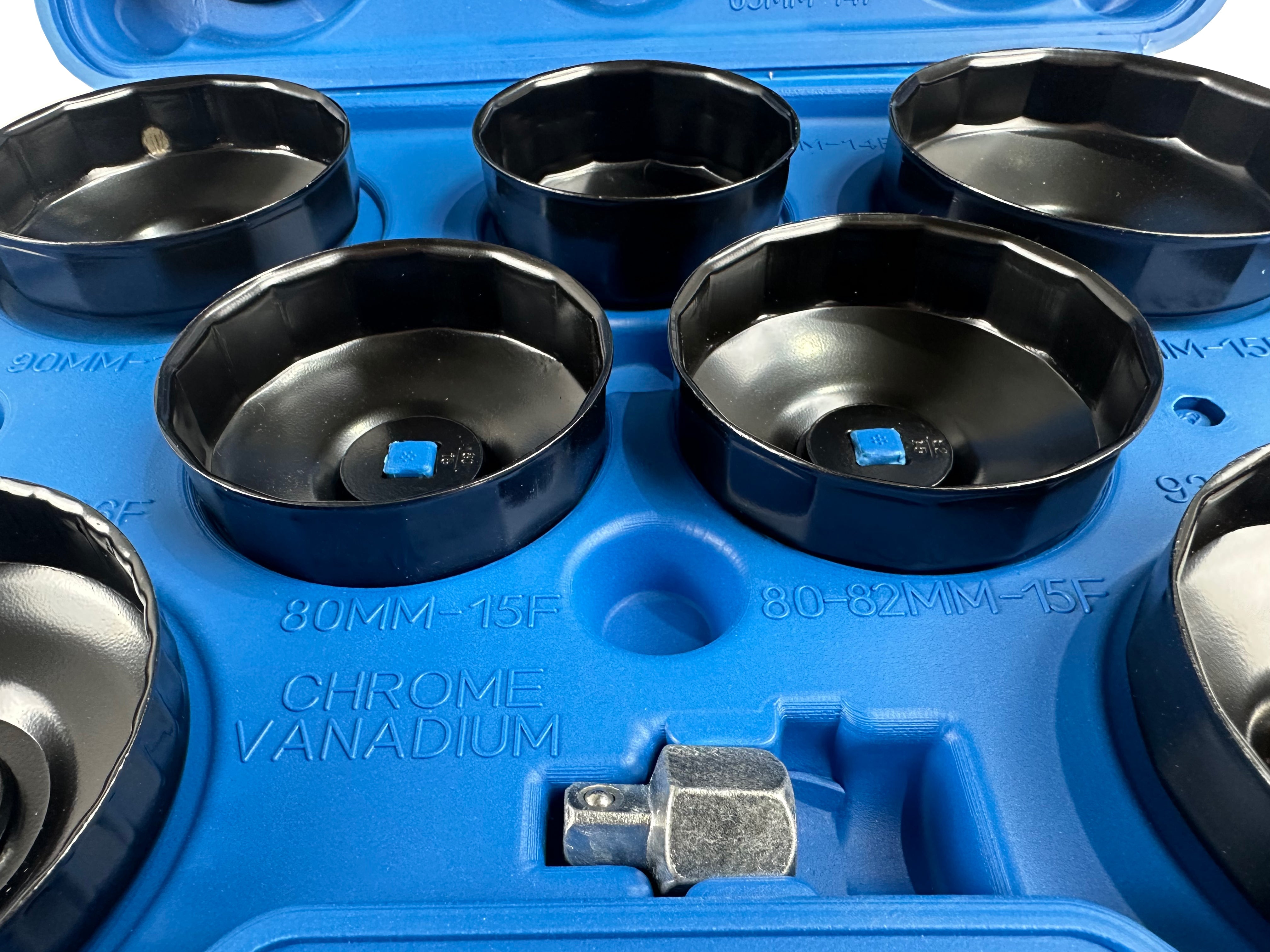 Set da 14 pezzi chiave a tazza filtro olio motore, auto smontaggio rimozione, chiavi coppe smontare filtri auto, Gebo Tools