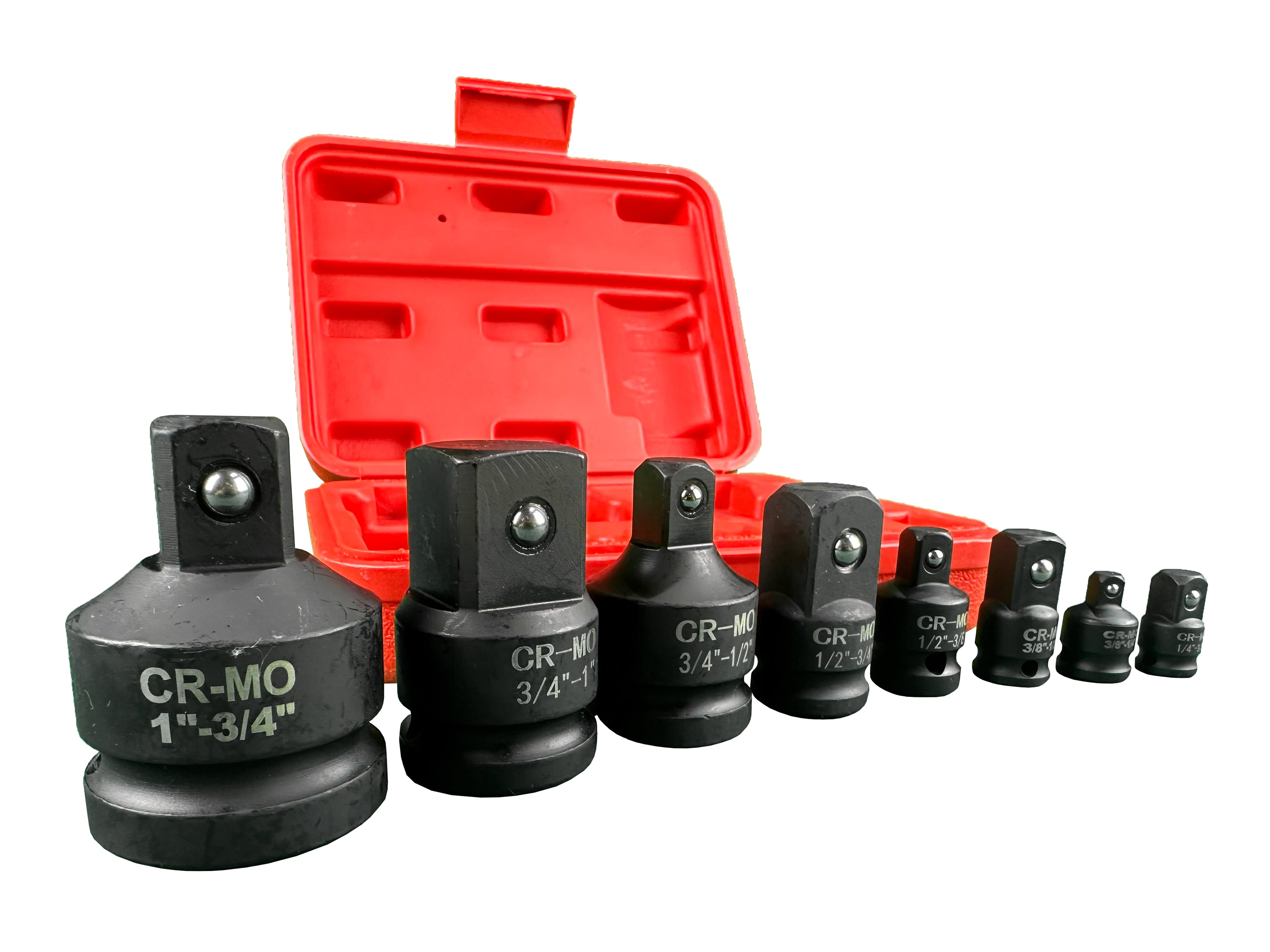 Set adattatori bussola a impatto, per avvitatore a impulsi, 8 pezzi Gebo Tools