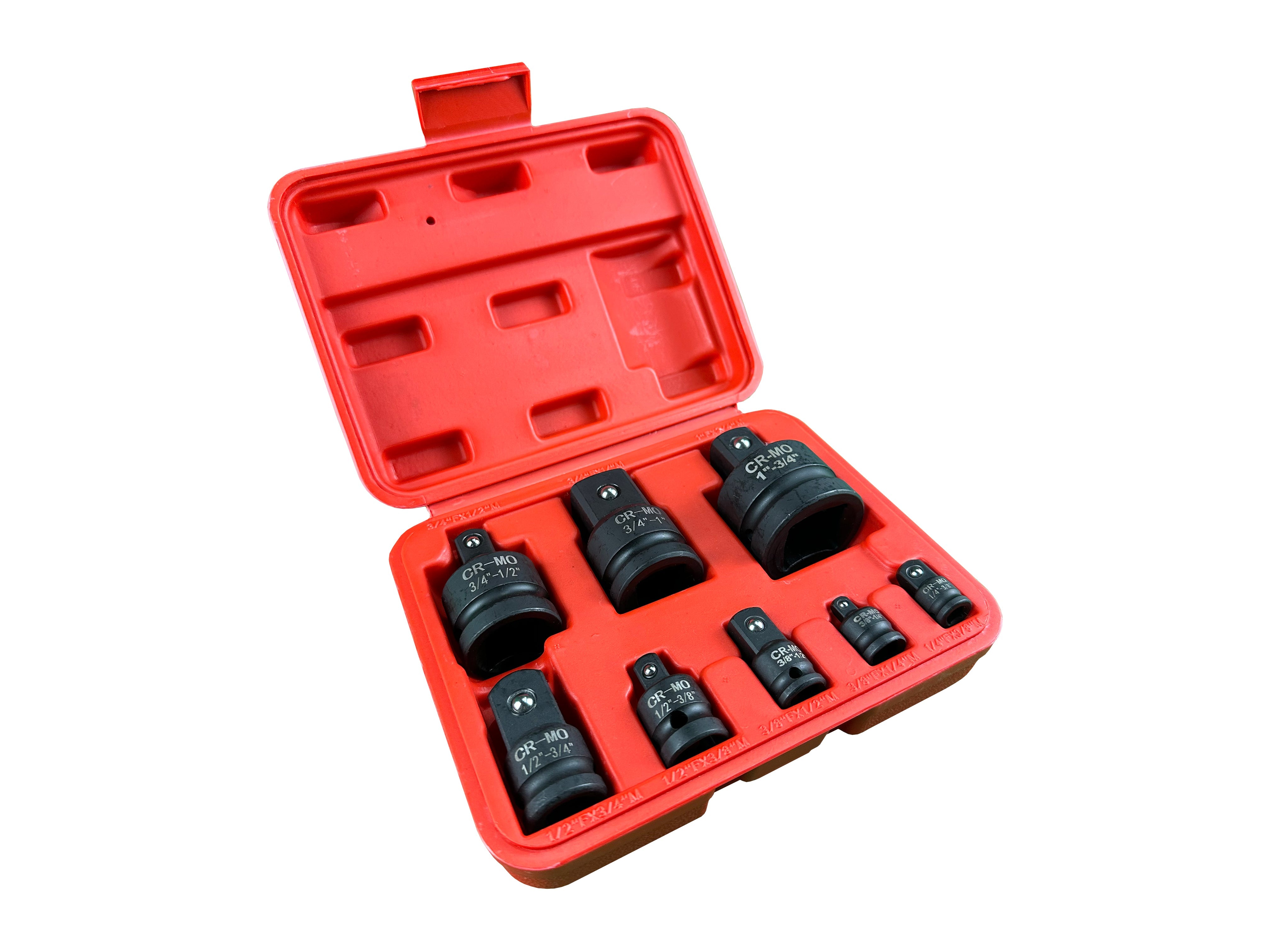 Set adattatori bussola a impatto, per avvitatore a impulsi, 8 pezzi Gebo Tools