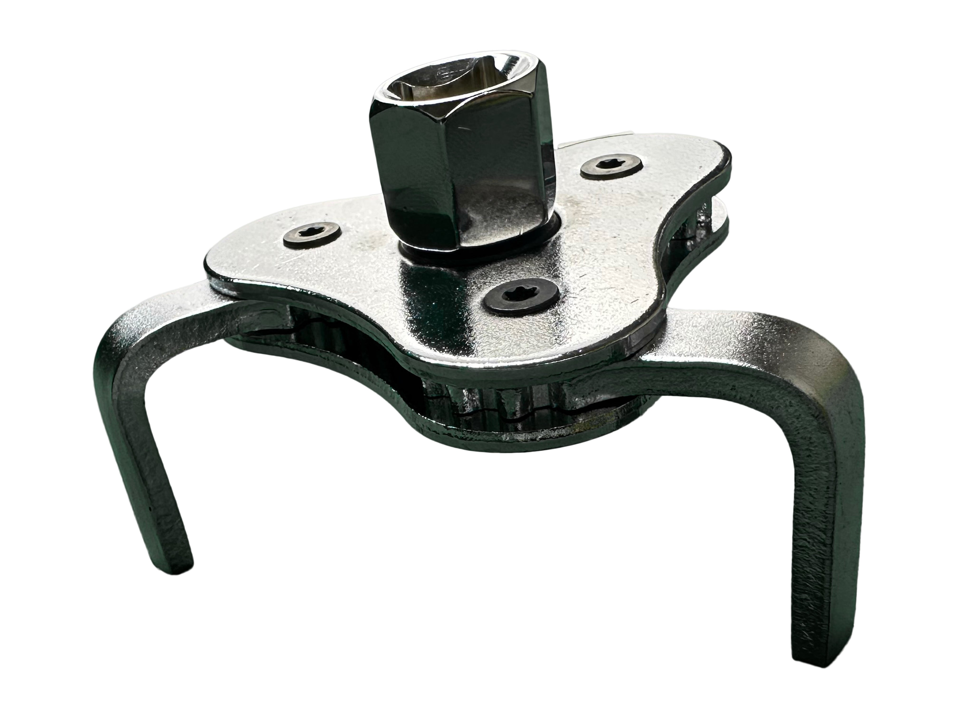 Chiave per la rimozione del filtro dell'olio, strumento a 3 griffe-ganasce-bracci, regolabile con 3/8'' e 1/2", adattatore chiave filtro olio universale filtro rimovibile diametro 62–120 mm, Gebo Tools