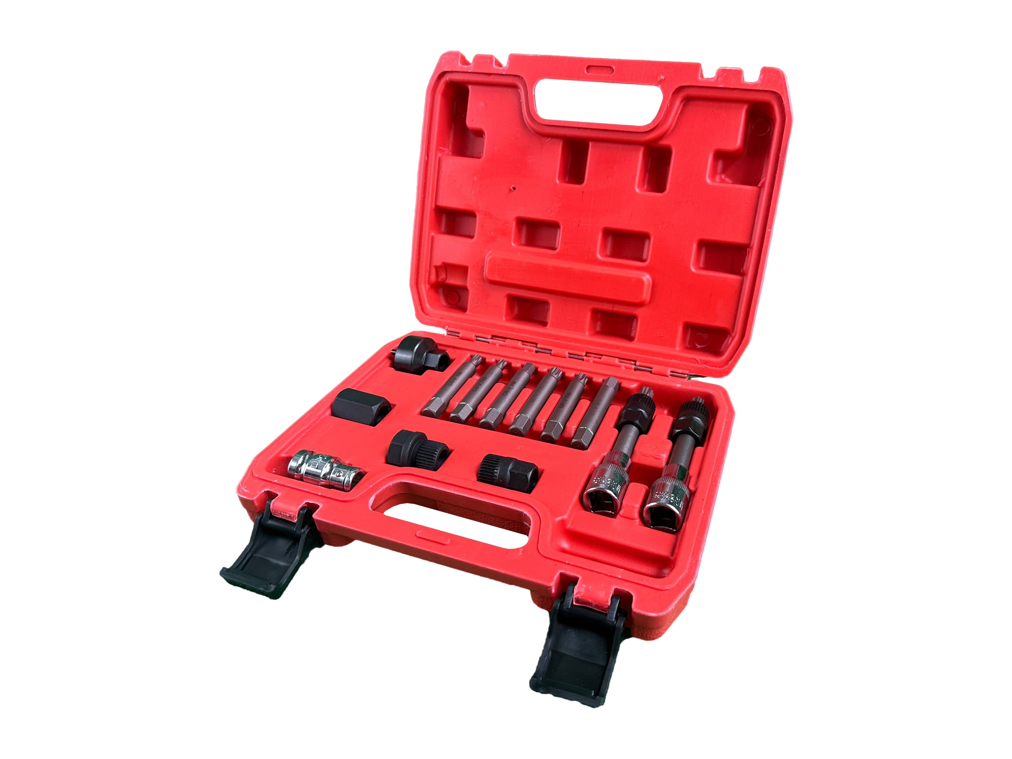 13 pezzi chiavi smontaggio puleggia alternatore motore auto svita avvita 1/2'', serie chiavi per pulegge libere alternatore, Gebo Tools