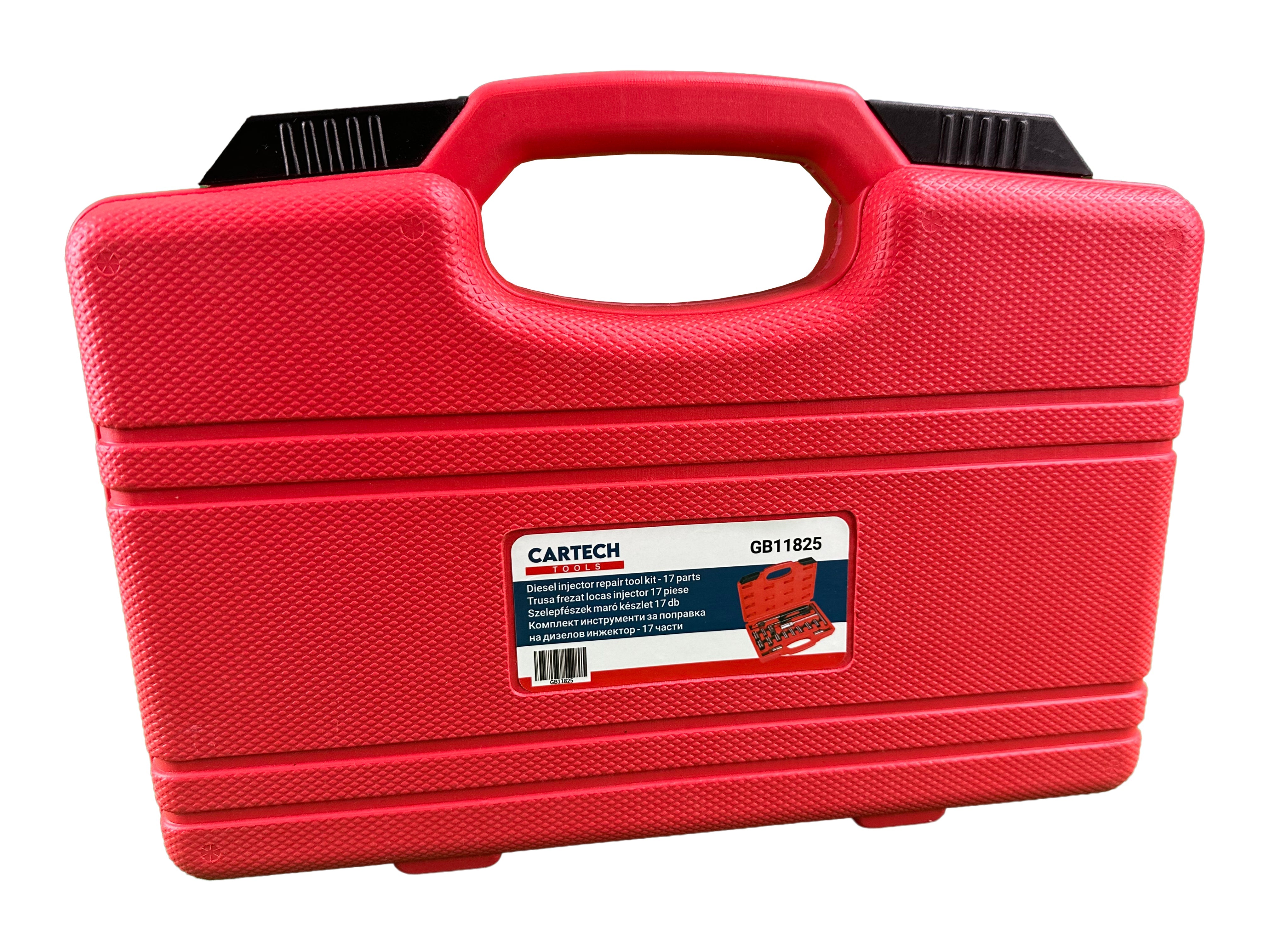 Set professionale 17 pezzi per sedi di iniettori diesel, strumento per la rimozione del carbonio, kit frese per la pulizia interna sedi iniettori, Gebo Tools