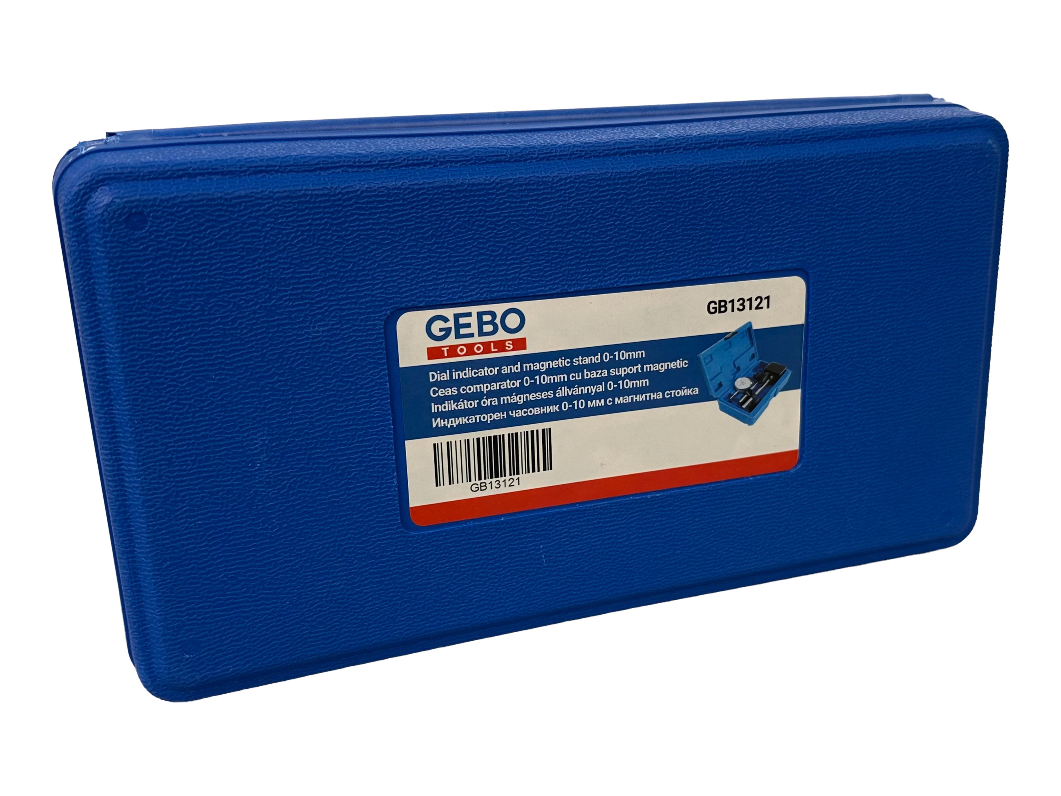 Comparatore centesimale a quadrante, Test DTI calibro DTI 0-10mm con base magnetica, Gebo Tools
