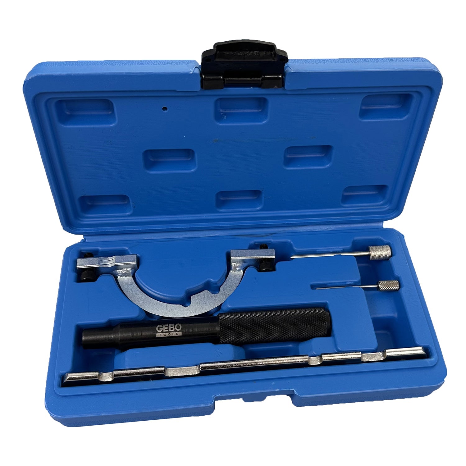 Kit messa in fase motori, attrezzi per il bloccaggio della cinghia di distribuzione dell'albero a camme del motore, compatibile con Opel 1.0 1.2 1.4 12V Gebo Tools
