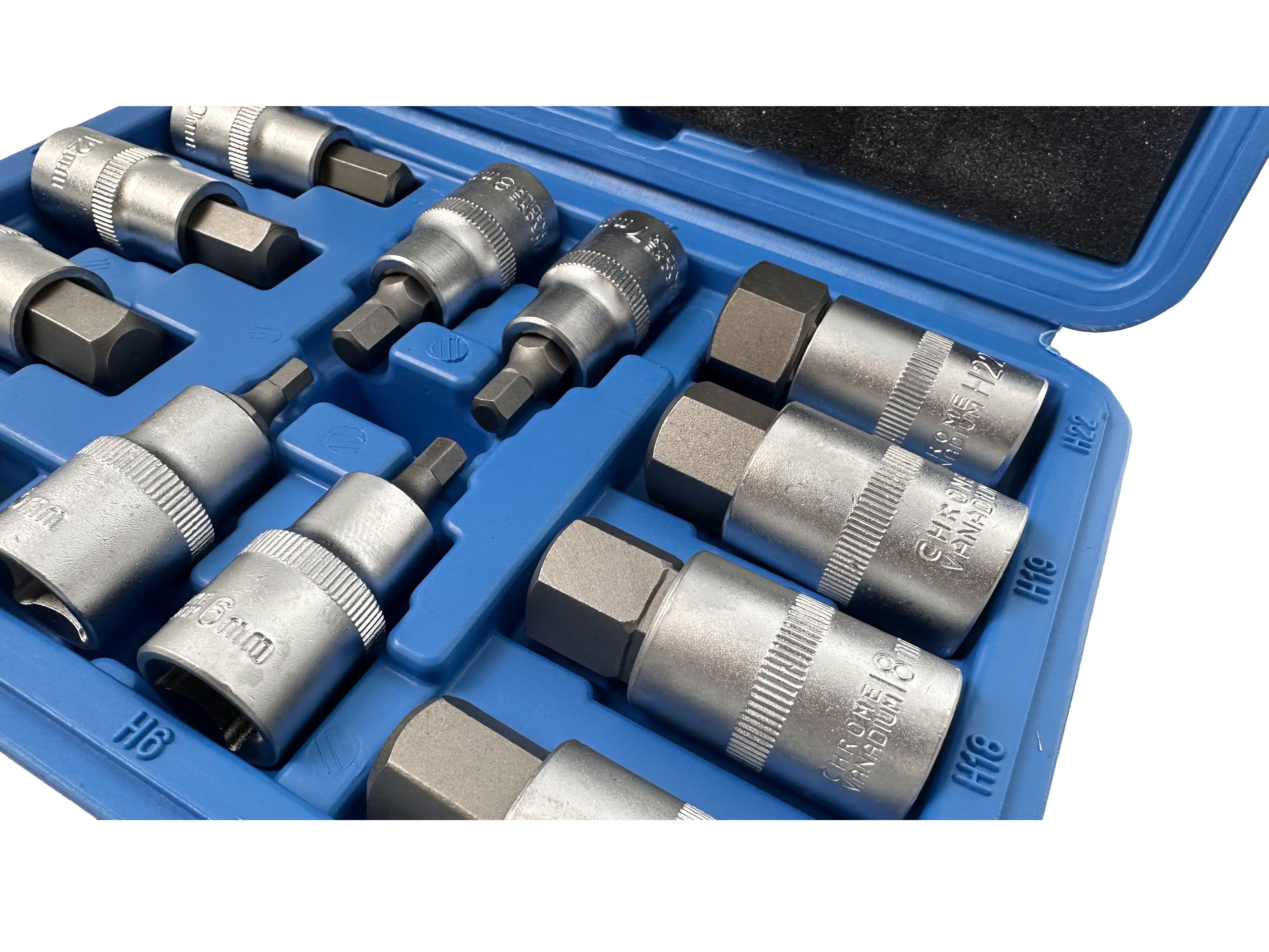 Set di chiavi esagonali per chiavi dinamometriche e trapani, T5-T22 Gebo Tools