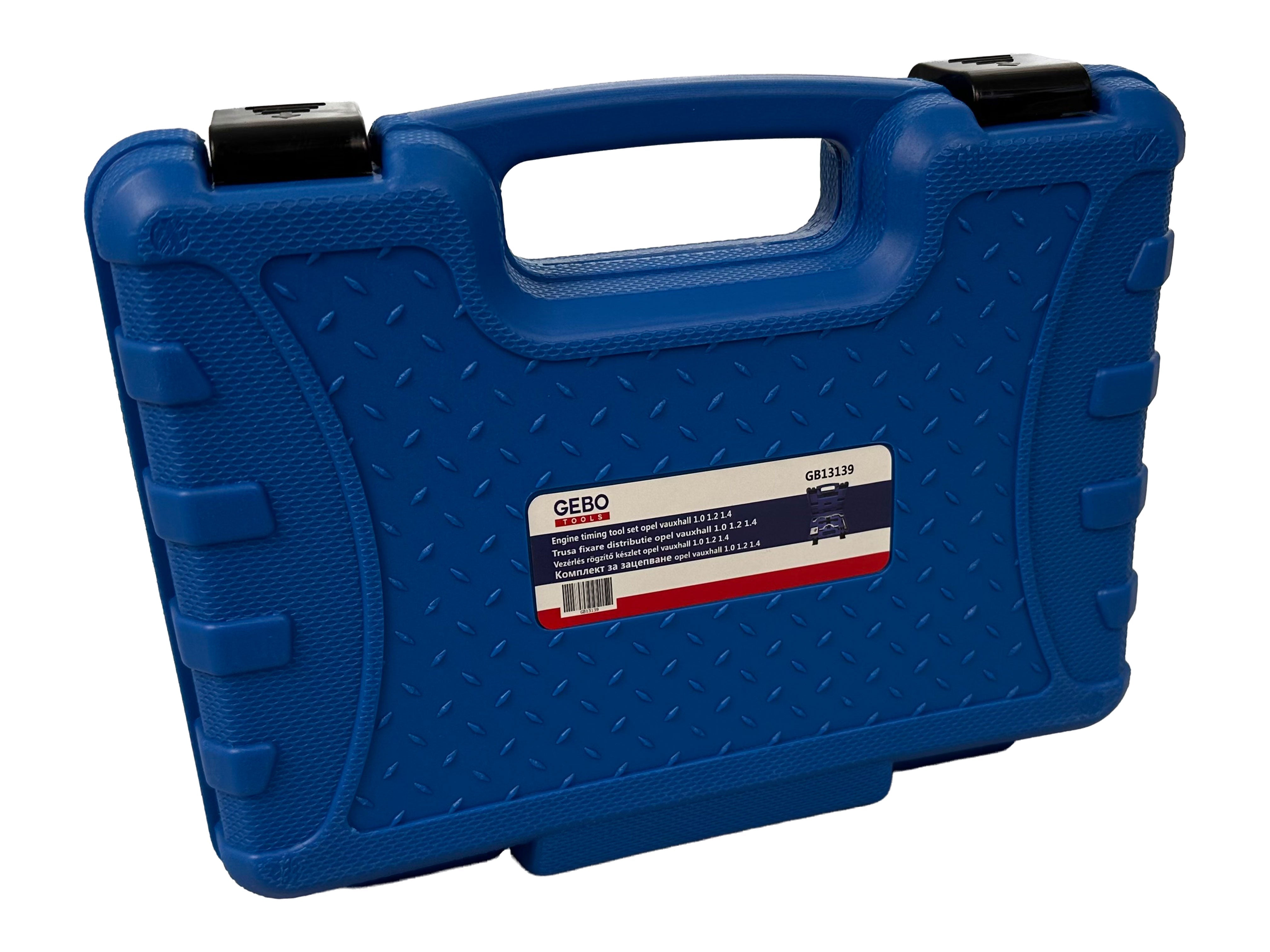 Kit messa in fase motori, attrezzi per il bloccaggio della cinghia di distribuzione dell'albero a camme del motore, compatibile con Opel Vauxhall 1.0 1.2 1.4 Gebo Tools