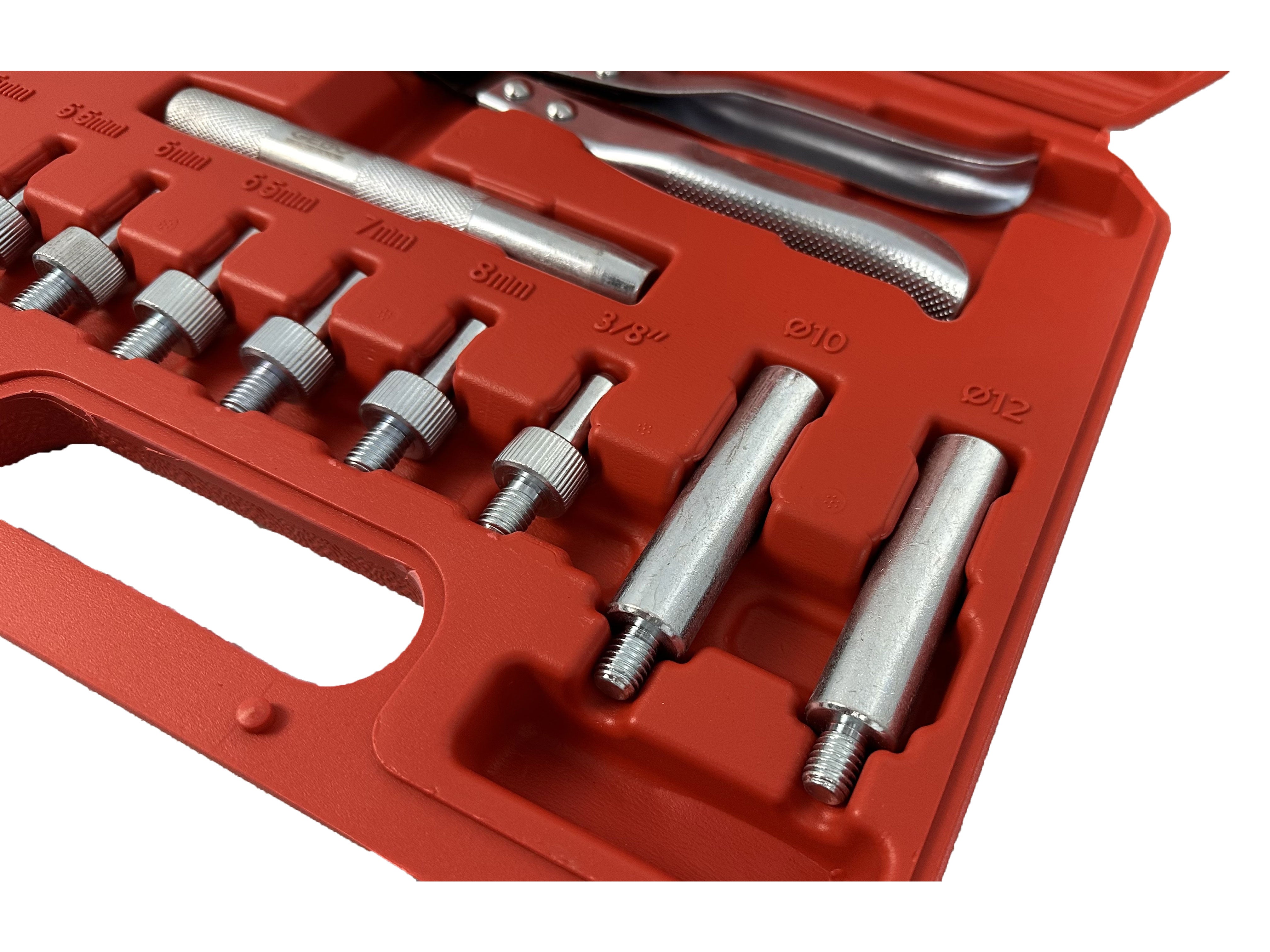 Kit di pinze e adattatori per rimozione-sostituzione-installazione guarnizioni valvole, 11 pezzi Gebo Tools