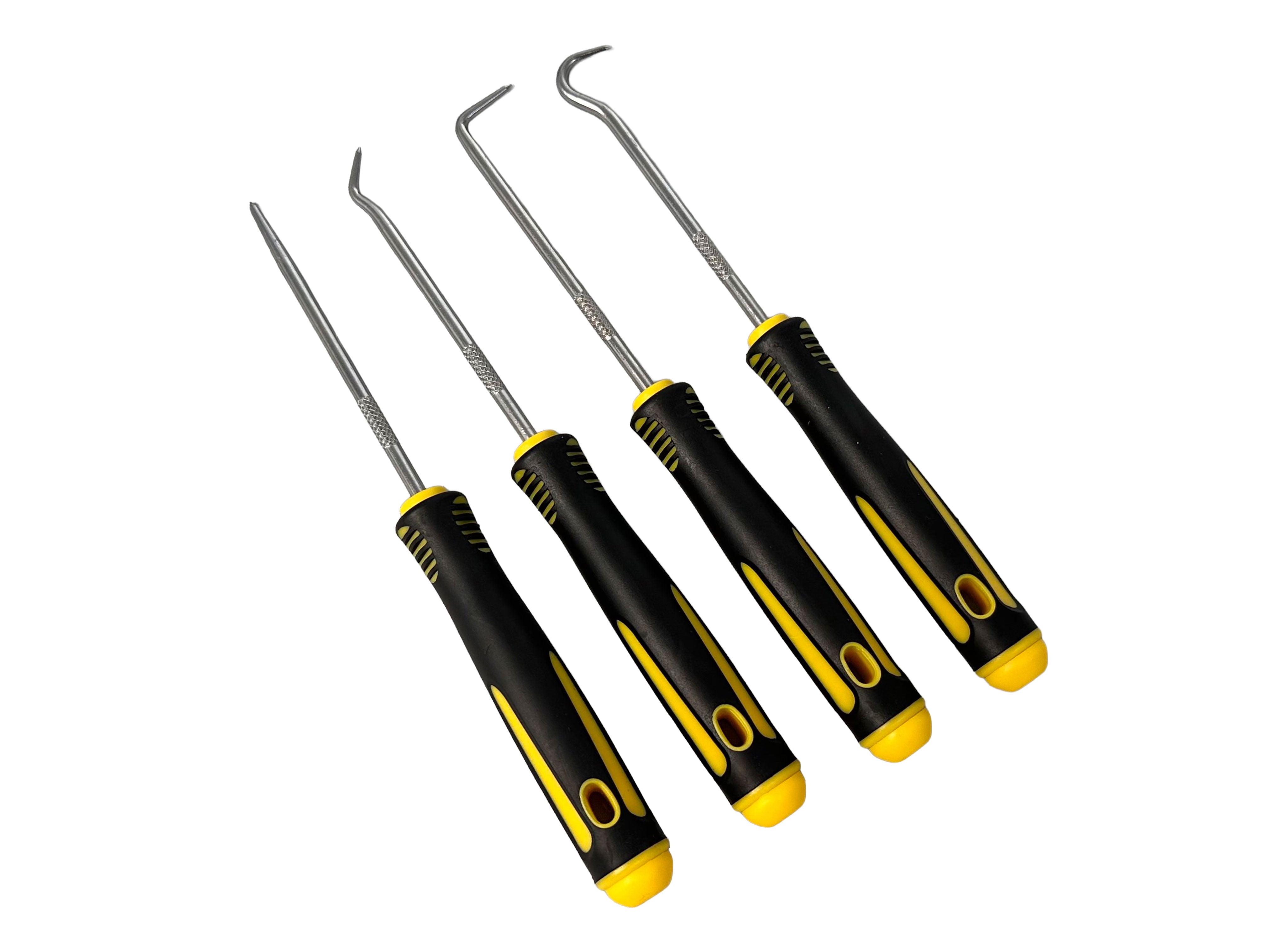 Set di ganci e plettri di precisione, estrattore per guarnizioni olio auto, strumento di rimozione guarnizione O-ring,rimuovere facilmente tubi, guarnizioni,set per la rimozione dei tubi flessibili dell'auto, estrattore di paraolio,4 pezzi Gebo Tools