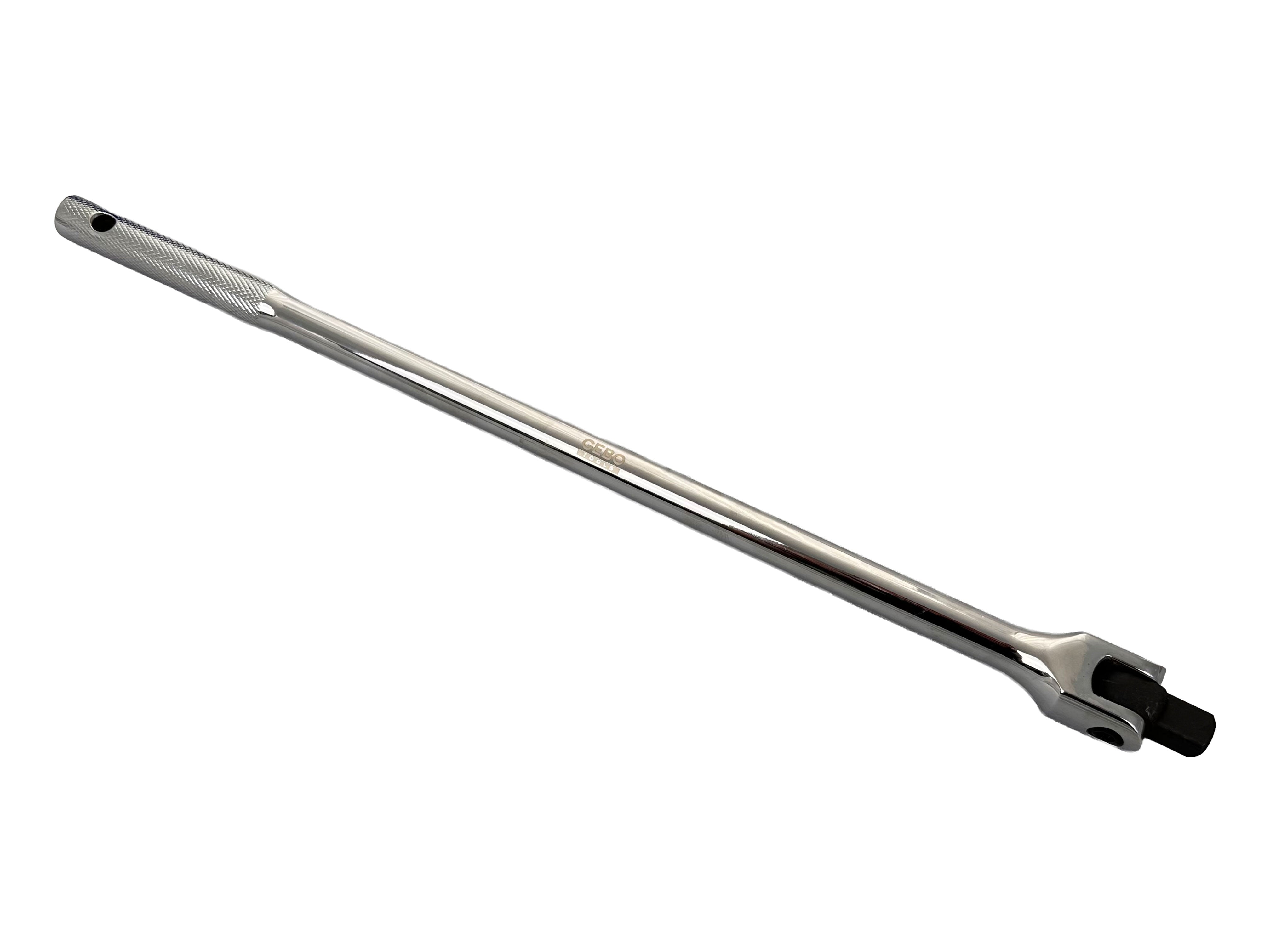 Leva snodata 1/2" con testa flessibile, 450mm, chiave snodata in acciaio Cr-V, ideale per riparazioni auto e fai-da-te, Gebo Tools