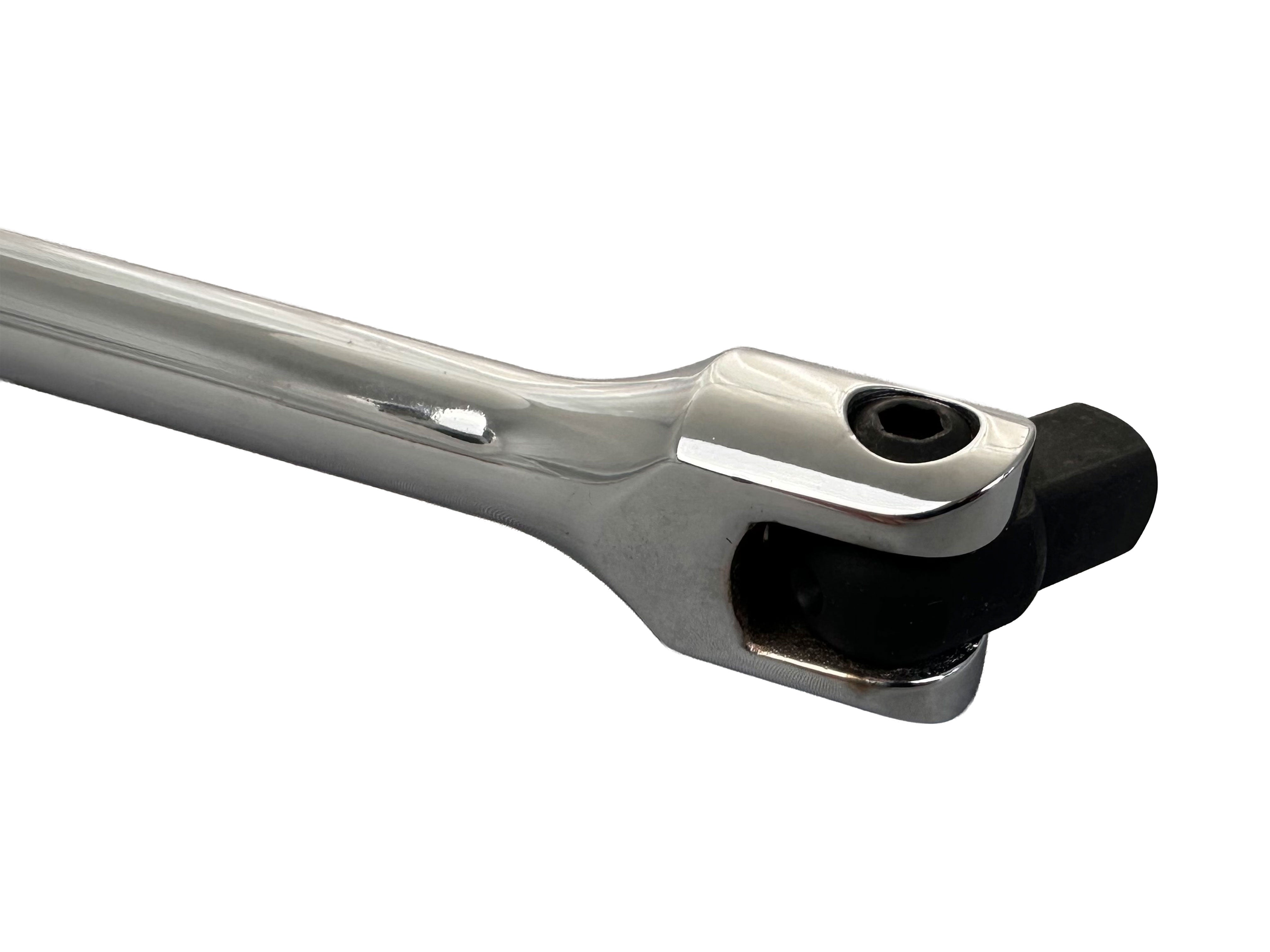 Leva snodata 1/2" con testa flessibile, 450mm, chiave snodata in acciaio Cr-V, ideale per riparazioni auto e fai-da-te, Gebo Tools