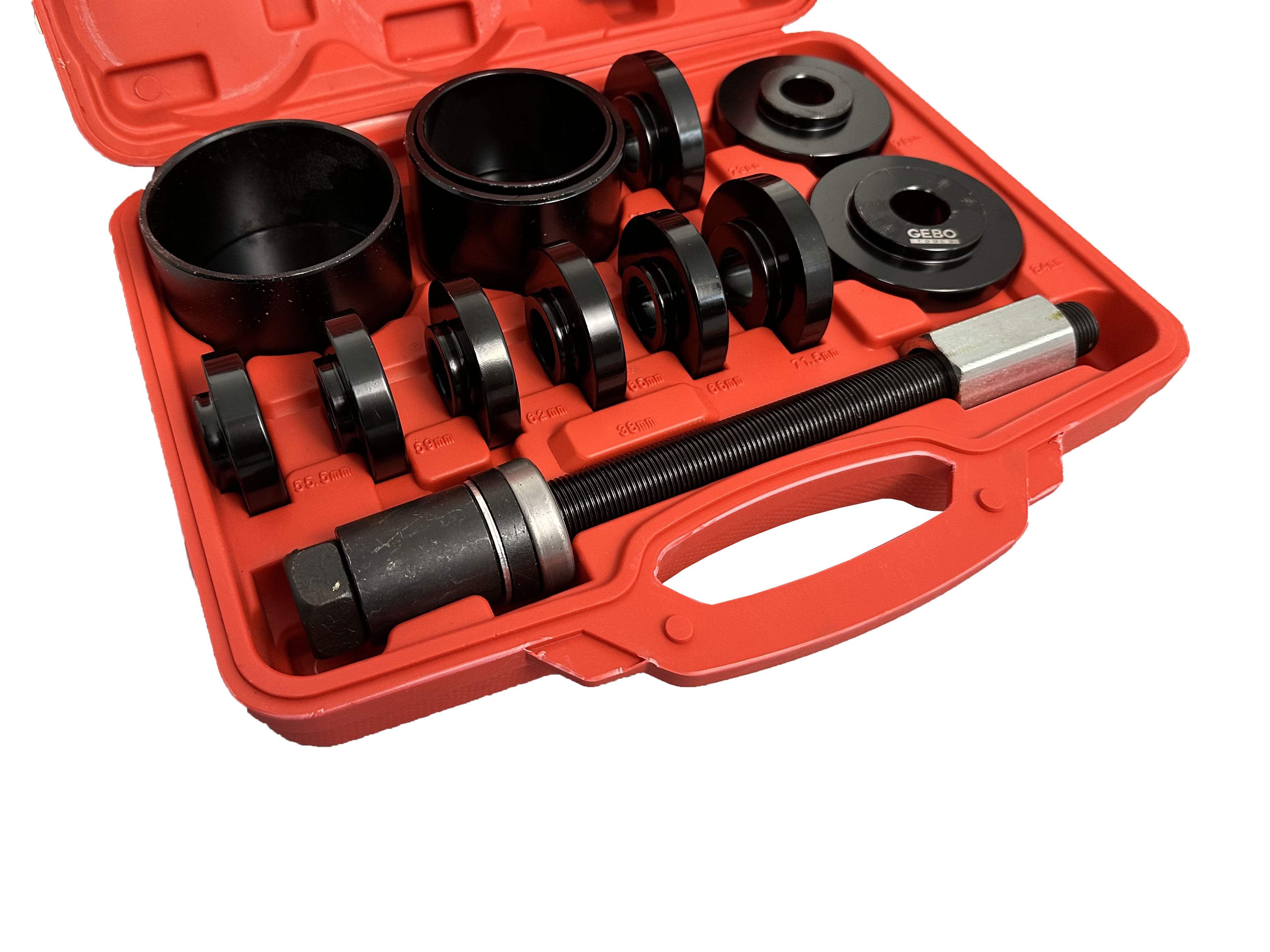 Utensile per cuscinetti e boccole, ghiere a tiranti pressa bush, strumento di rimozione-montaggio dei estrattore cuscinetti ruota, 55–91 mm Gebo Tools