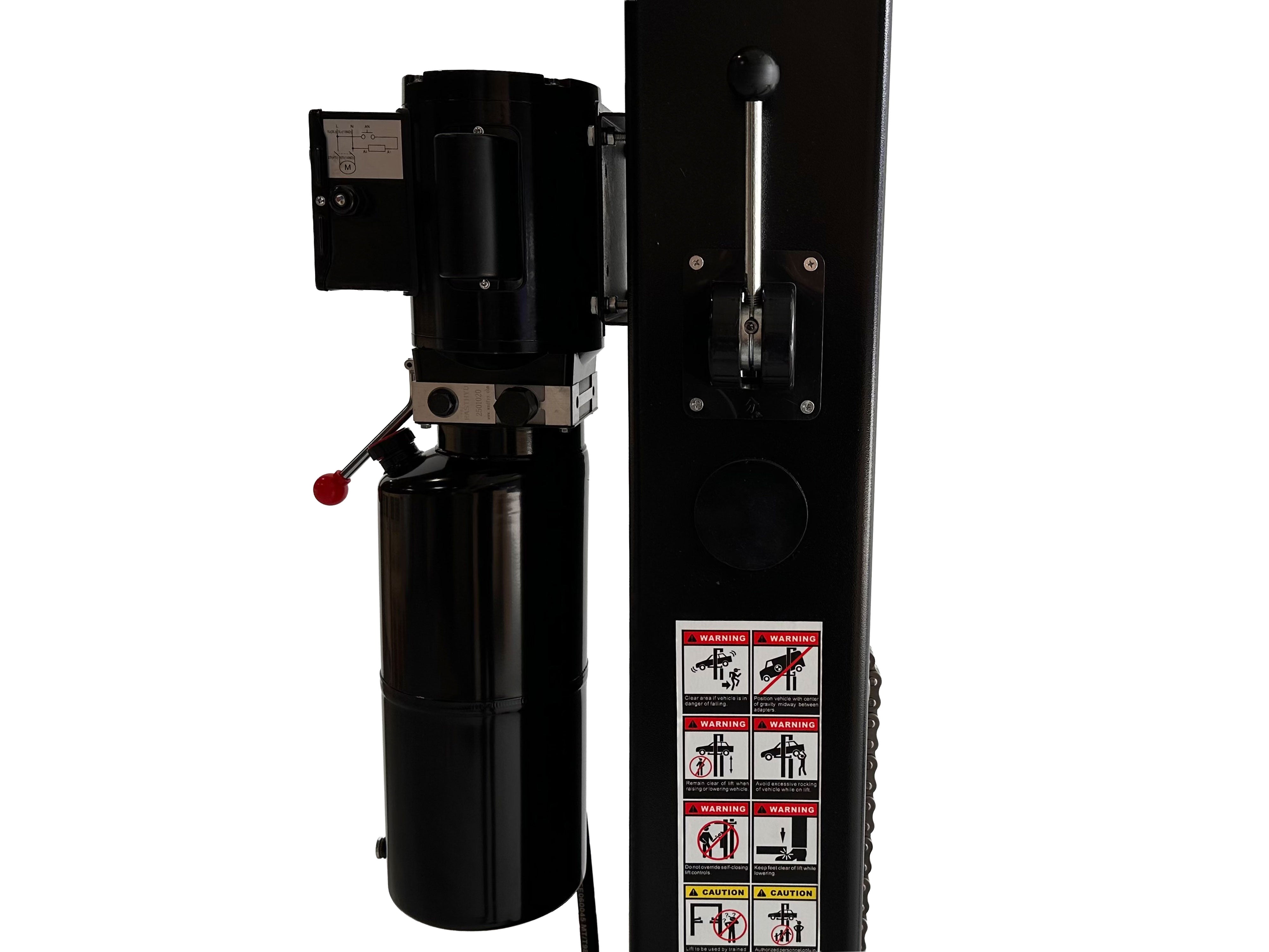 Ponte sollevatore auto a 2 colonne, portata 4000 kg, ponte sollevatore idraulico + olio gratis incluso, sblocco manuale elettroidraulico