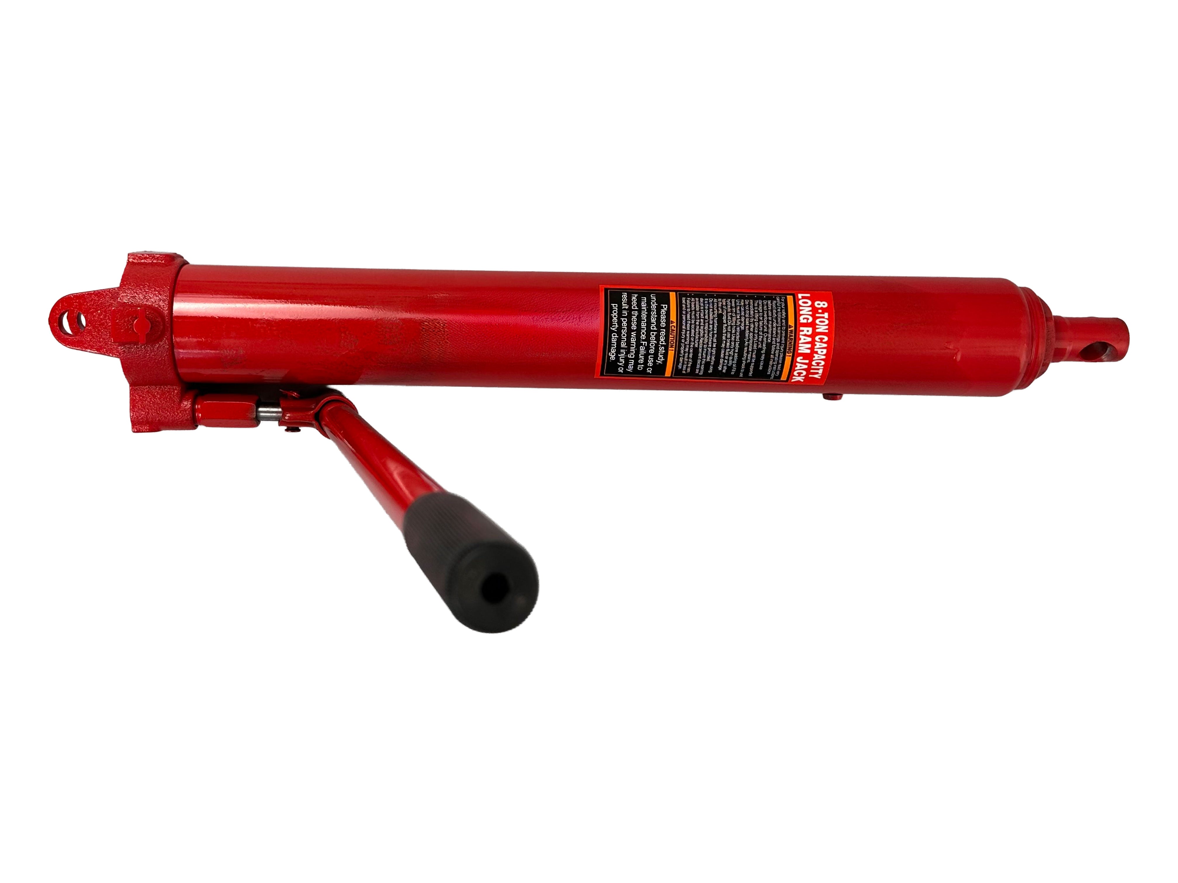 Cric idraulico a pistone lungo, capacità 8 tonnellate, raccoglitrice manuale di ciliegie con maniglia, per gru sollevamento da garage/negozio e paranco di sollevamento motore, con pompa a pistone singolo, rosso