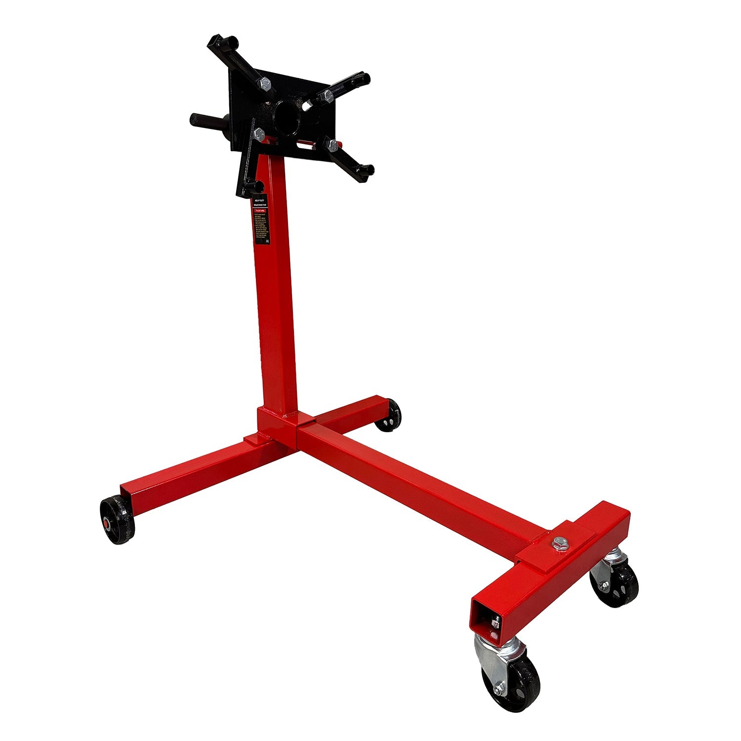 Cavalletto supporto motore, porta motore girevole, carrello sollevatore, sostegno motore da officina, capacità 450 kg, Gebo Tools
