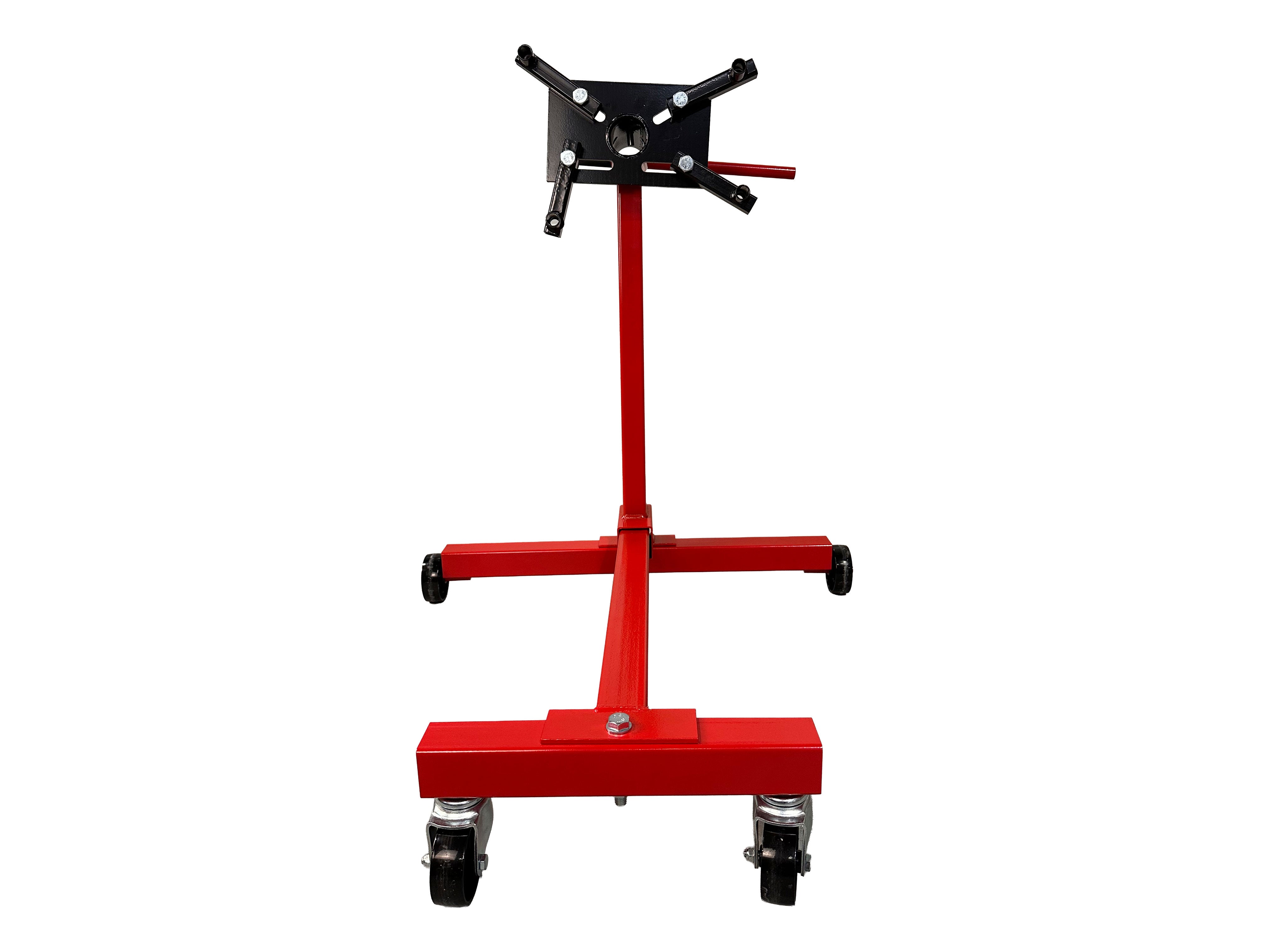 Cavalletto supporto motore, porta motore girevole, carrello sollevatore, sostegno motore da officina, capacità 450 kg, Gebo Tools