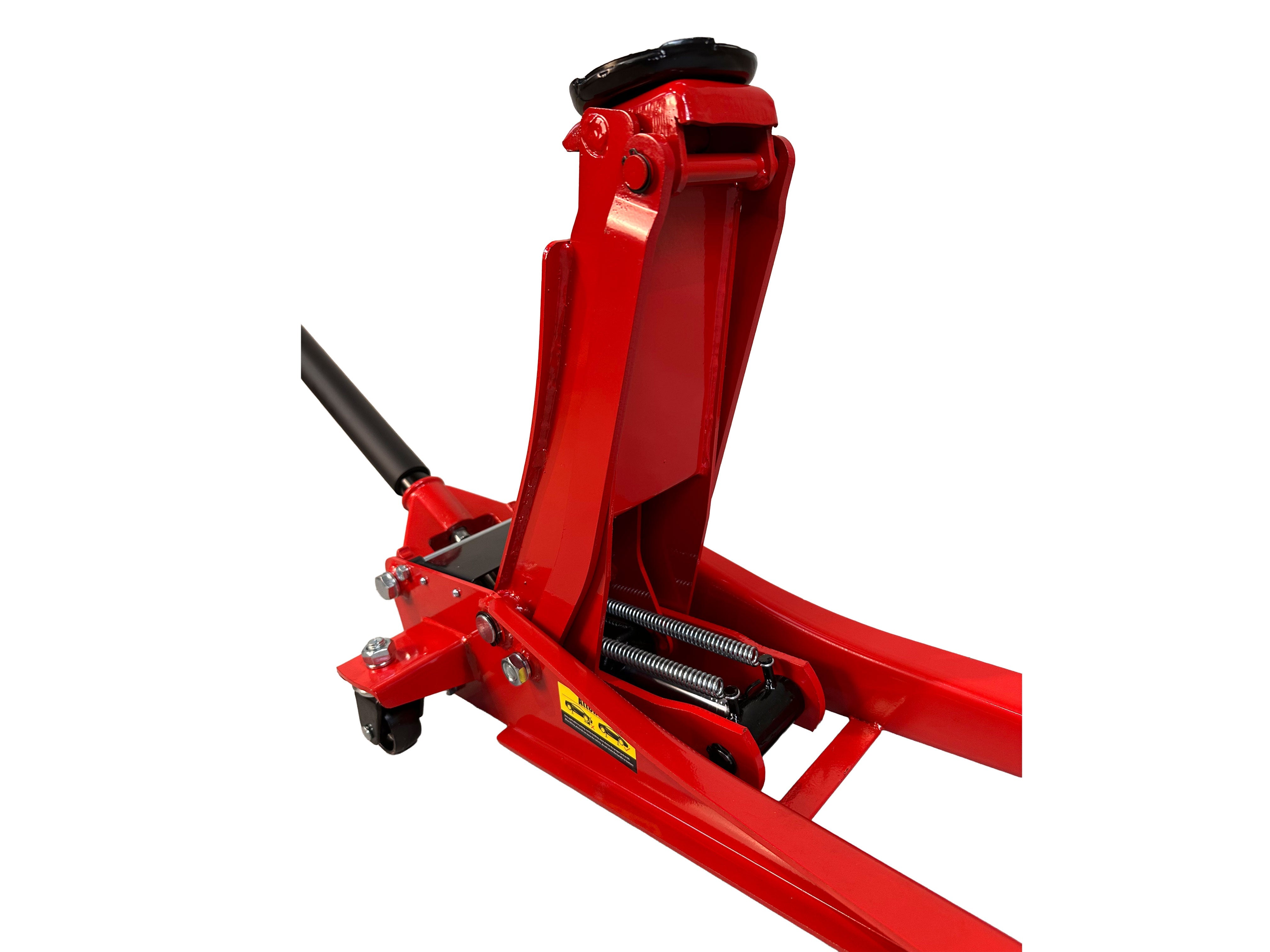 Cric idraulico 2,5t ribassato 67 x 35 x 15 cm a doppio pistone – sollevatore per auto con ruote orientabili a 360°