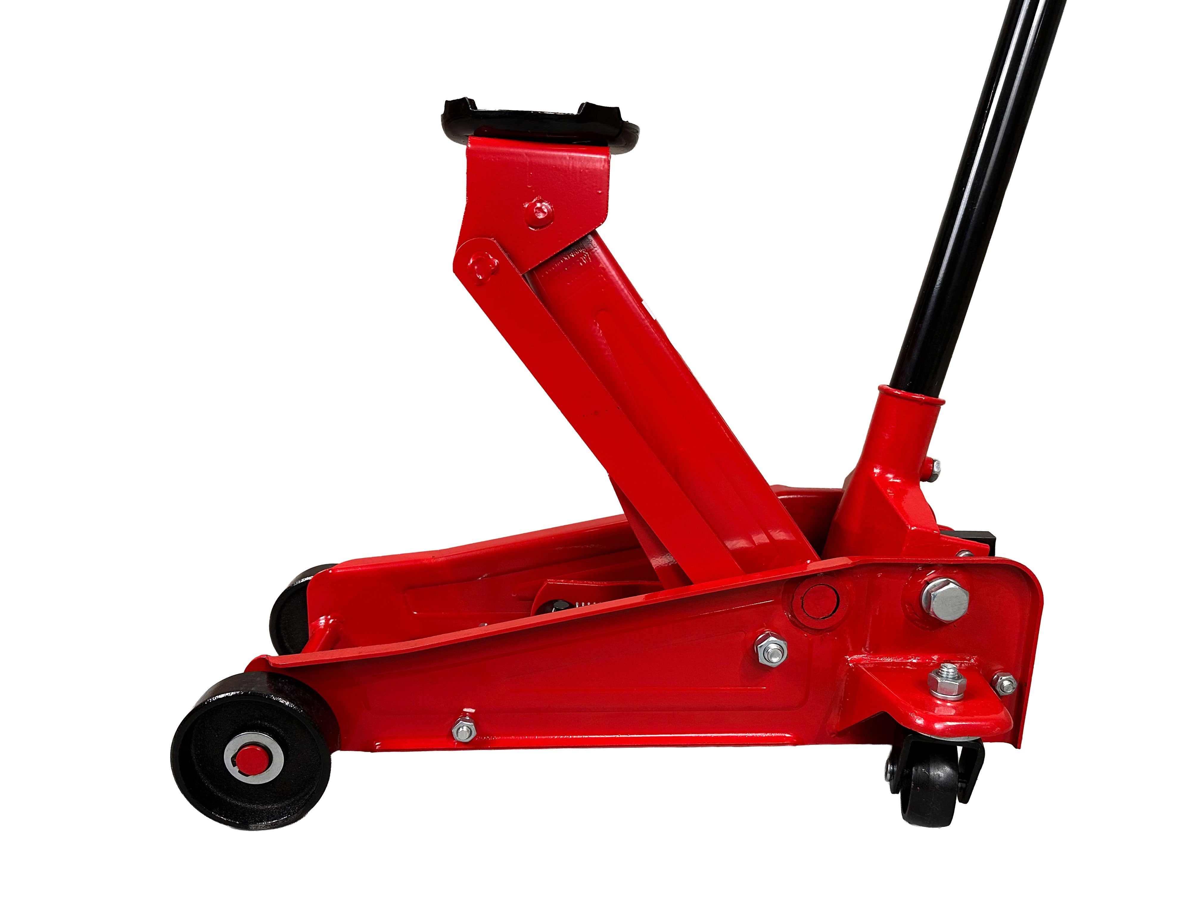 Cric sollevatore auto, martinetto idraulico professionale a carrello con profilo ribassato, 3 t