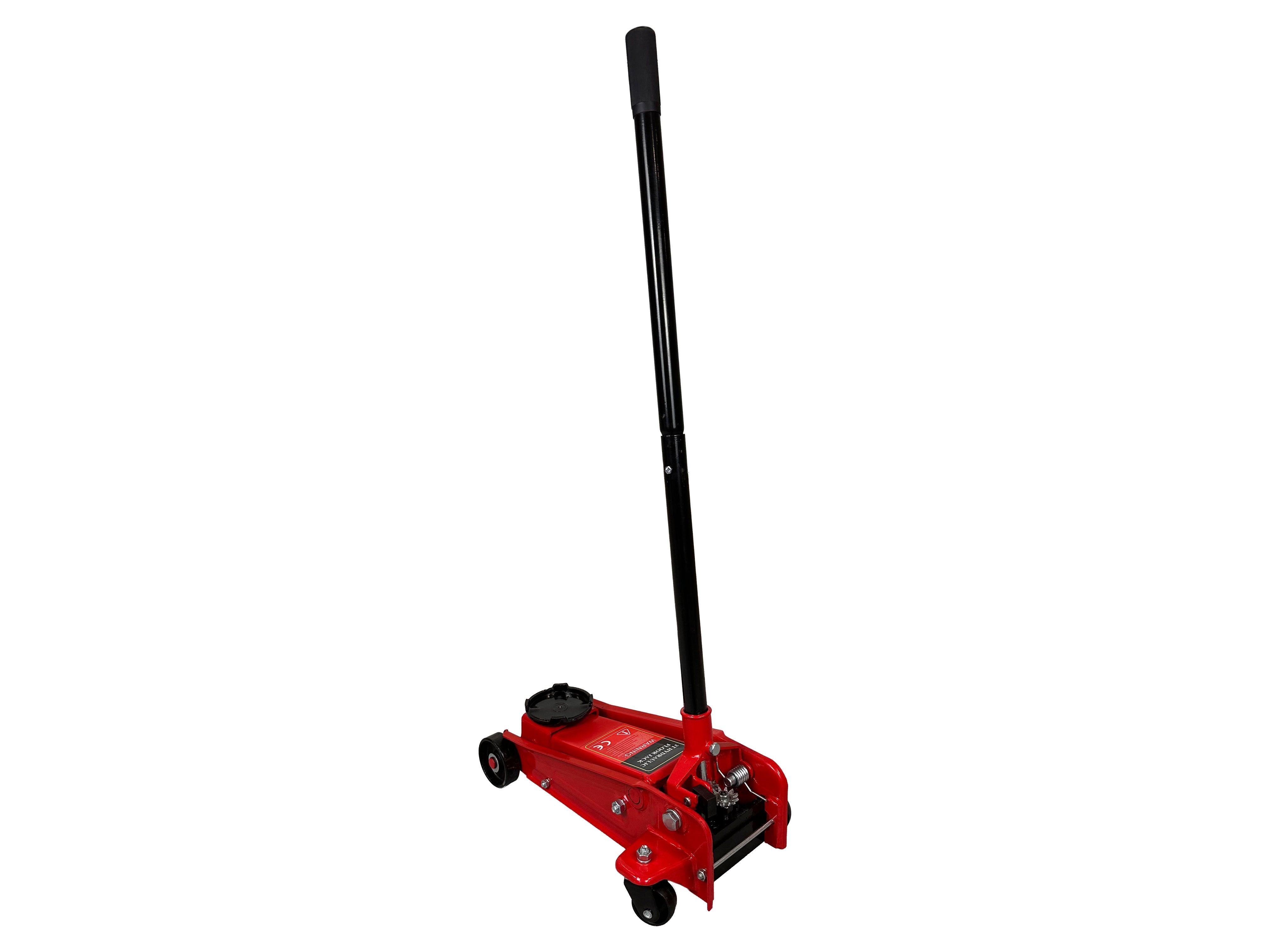 Cric sollevatore auto, martinetto idraulico professionale a carrello con profilo ribassato, 3 t