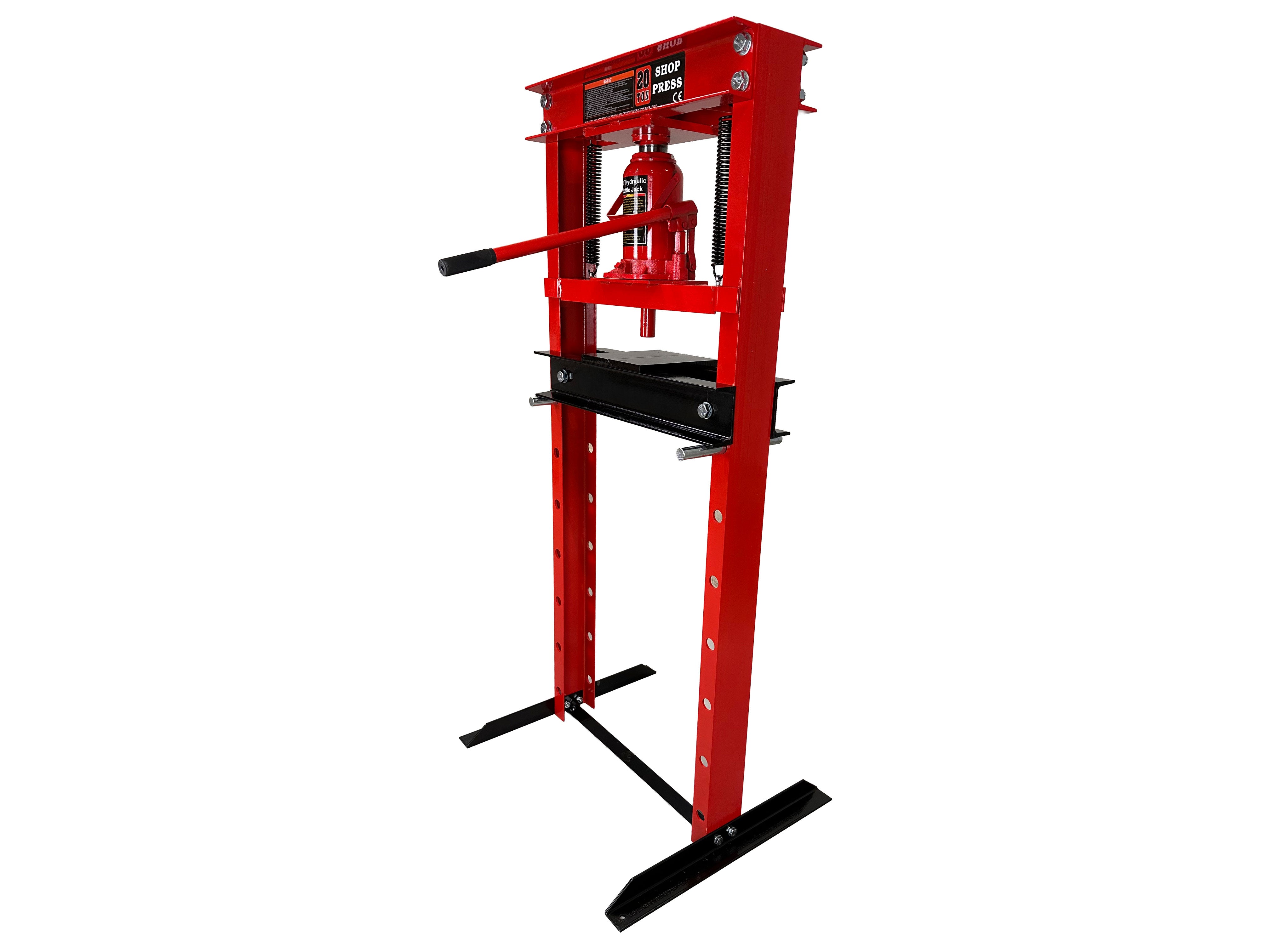 Pressa idraulica da officina 20 tonnellate, pressa a telaio per cuscinetti, Gebo Tools