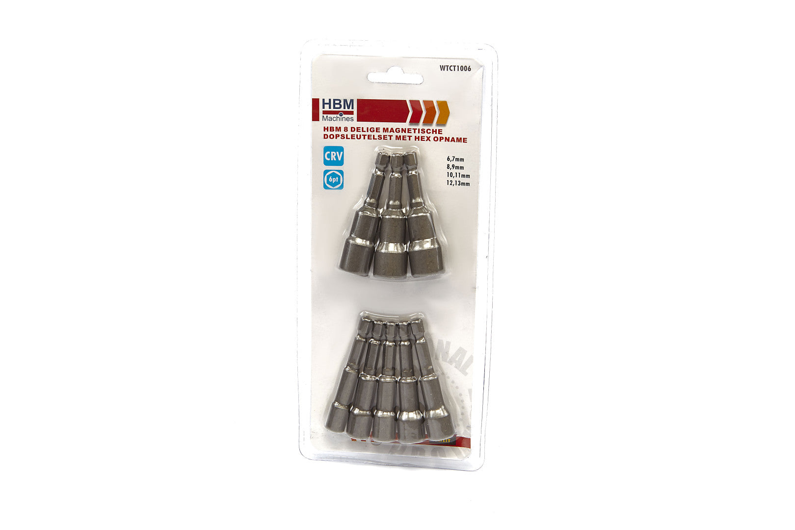 Set di chiavi a bussola magnetiche 6–13 mm, accessori per avvitatori a batteria, avvitatori ad impulsi, set di chiavi esagonali, adattatori per cacciavite a percussione