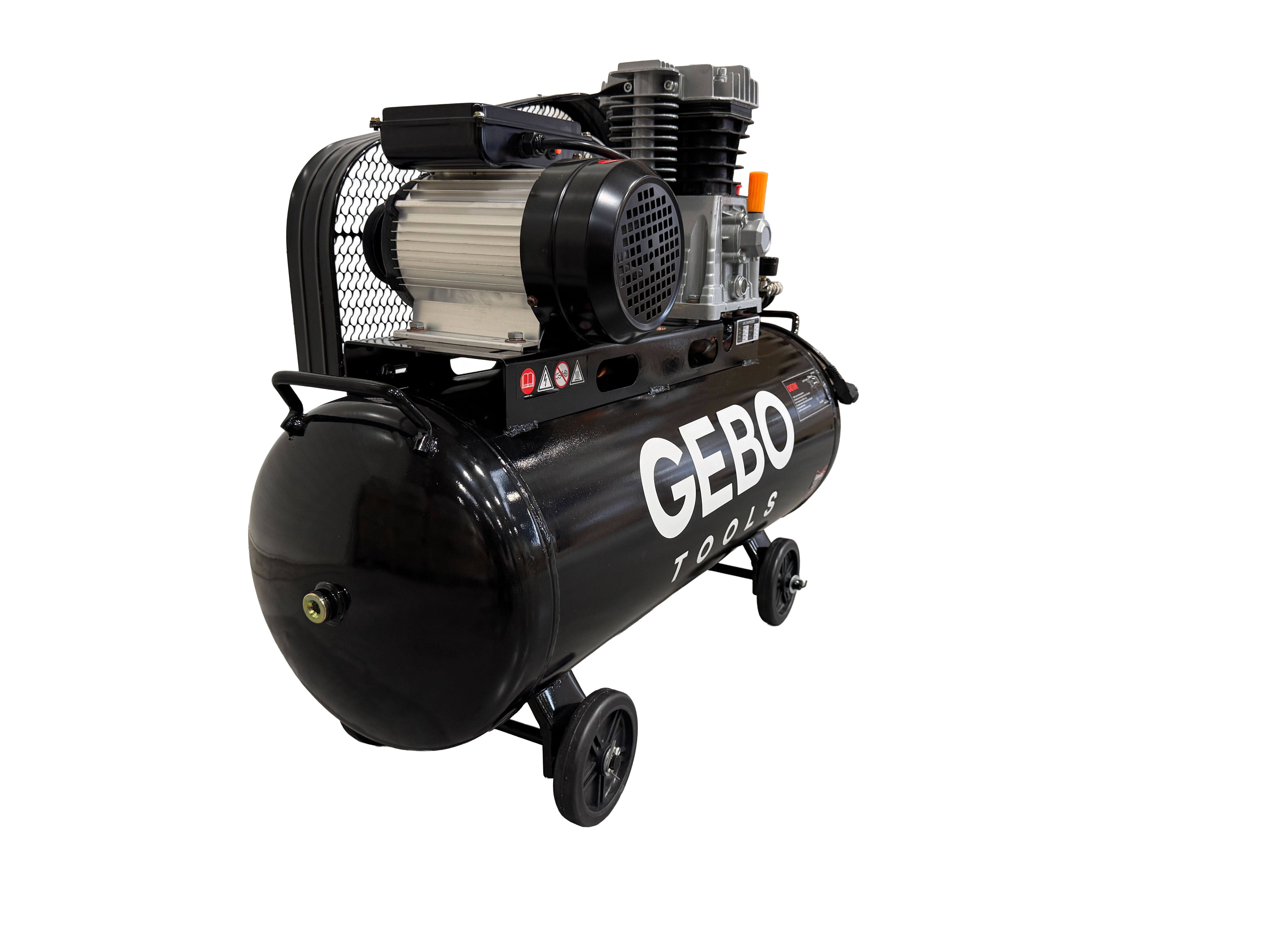 Compressore d'aria da 220 V, gonfiatore per pneumatici, kit di gonfiaggio per pneumatici 100 litri, 3 HP, 8 bar, pompa d'aria fuoristrada per suv, camion, auto, biciclette, palloni, materassi ad aria, barche gonfiabili, Gebo Tools
