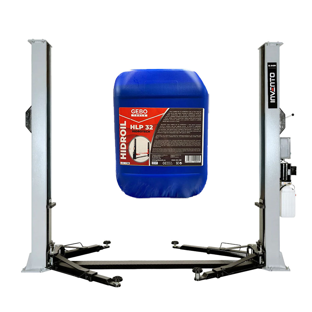 Ponte sollevatore auto a 2 colonne, portata 4000 kg, ponte sollevatore idraulico 230 V, sblocco manuale, Invento EL S40M
