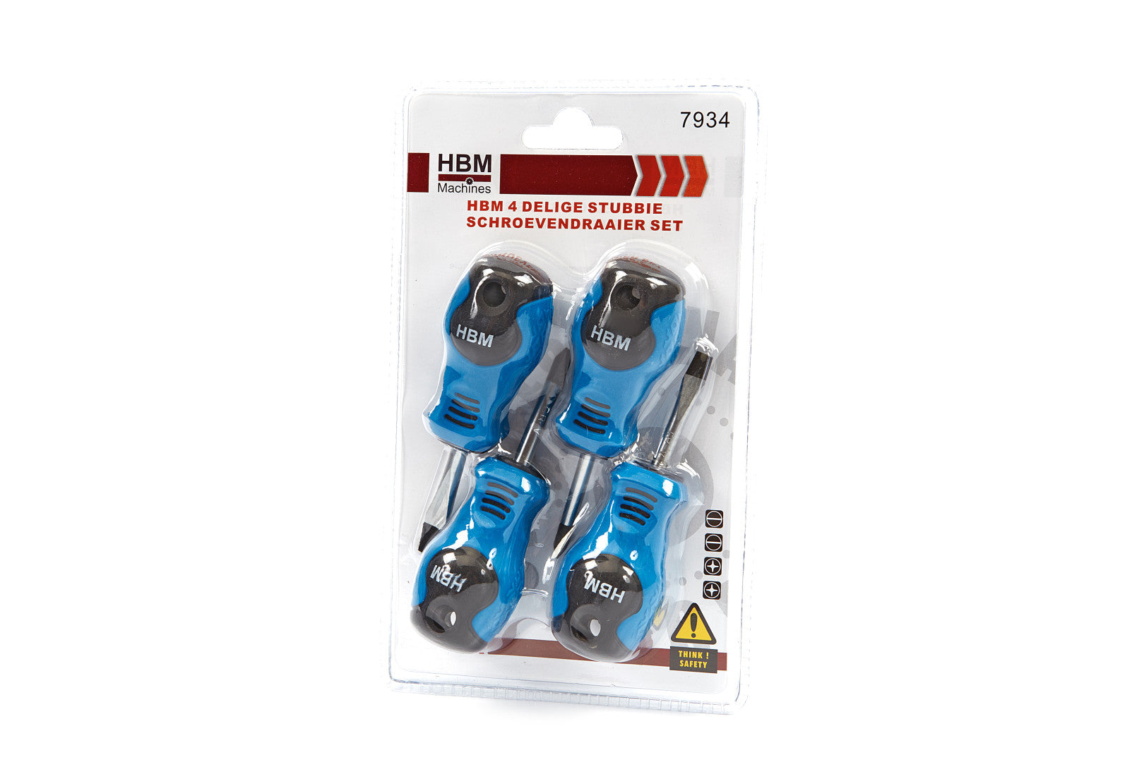 Set giraviti, set di cacciaviti, extra corte 4 pezzi Hbm